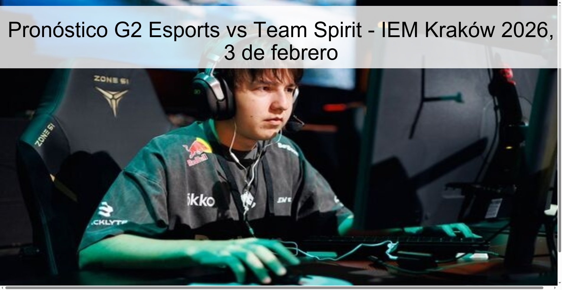 G2 Esports vs Team Spirit Prediction - IEM Kraków 2026, February 3