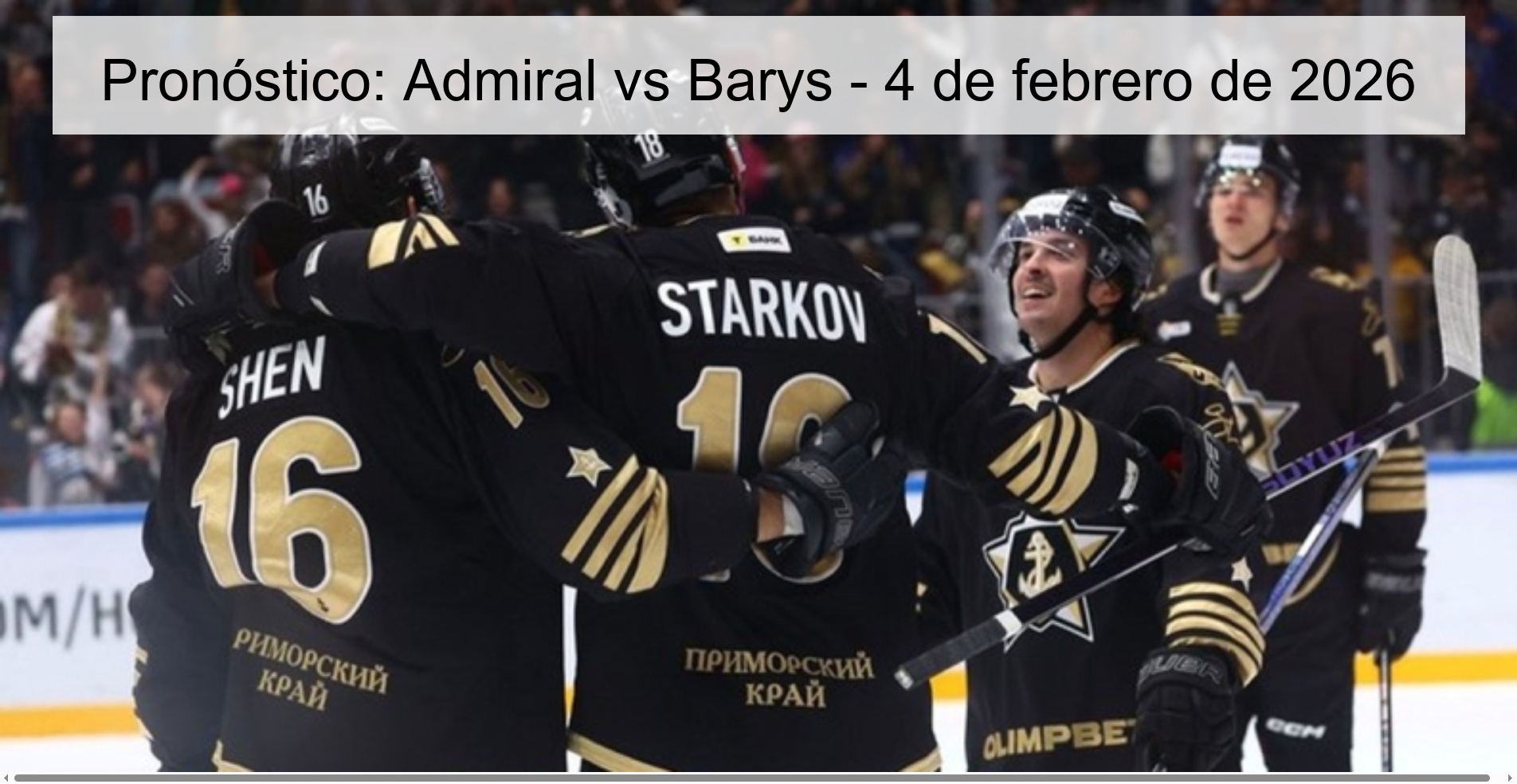 Prediction: Admiral vs Barys – February 4, 2026