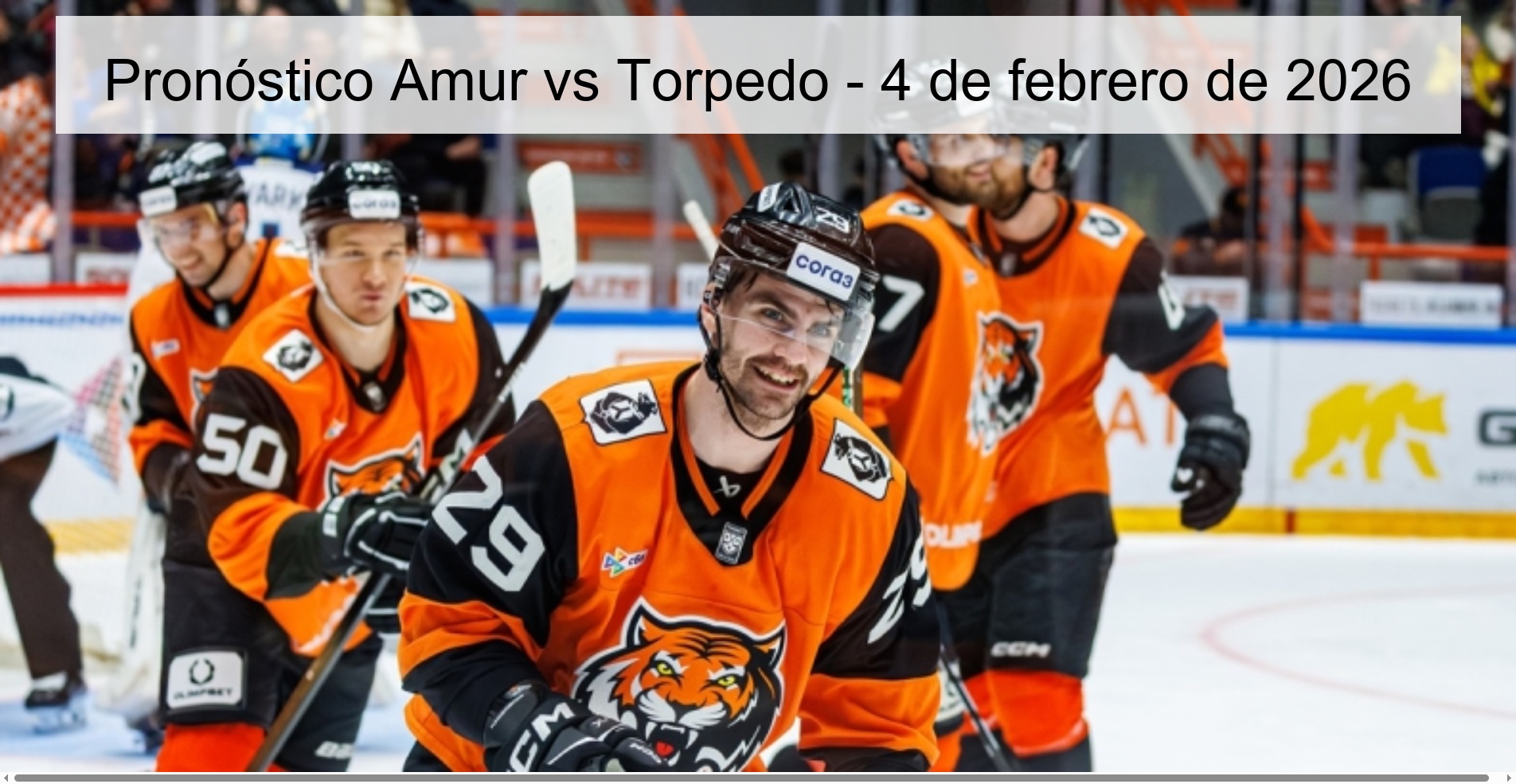 Pronóstico Amur vs Torpedo - 4 de febrero de 2026 Pronóstico Amur vs Torpedo - 4 de febrero de 2026