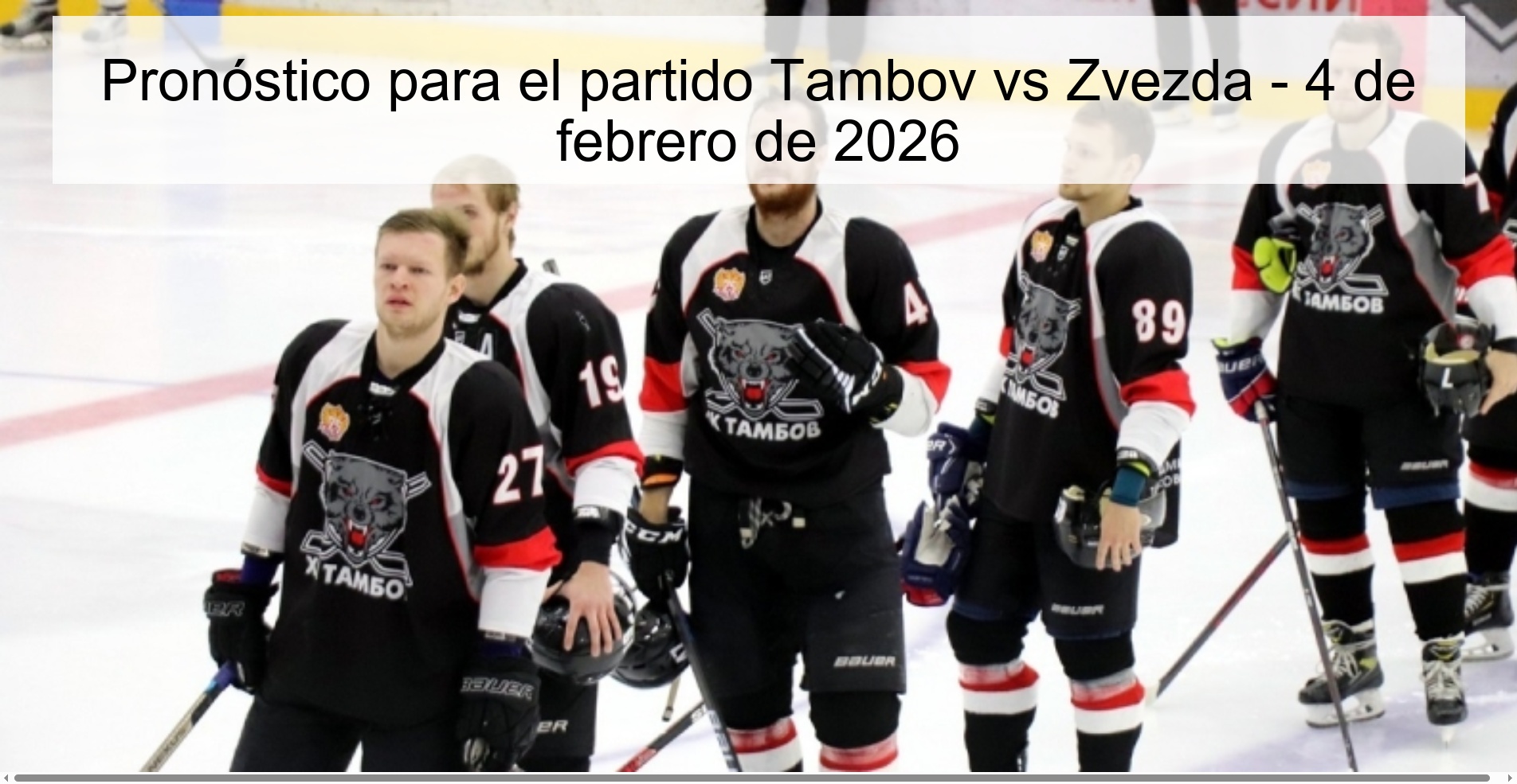 Prediction for the match Tambov vs Zvezda - February 4, 2026