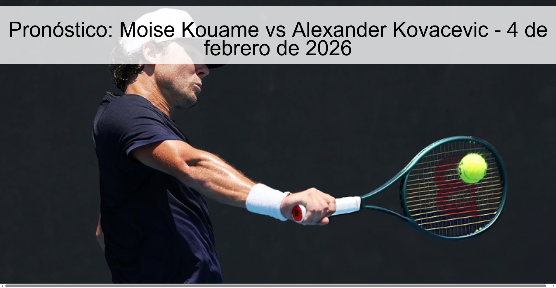 Prediction: Moise Kouame vs Alexander Kovacevic – February 4, 2026