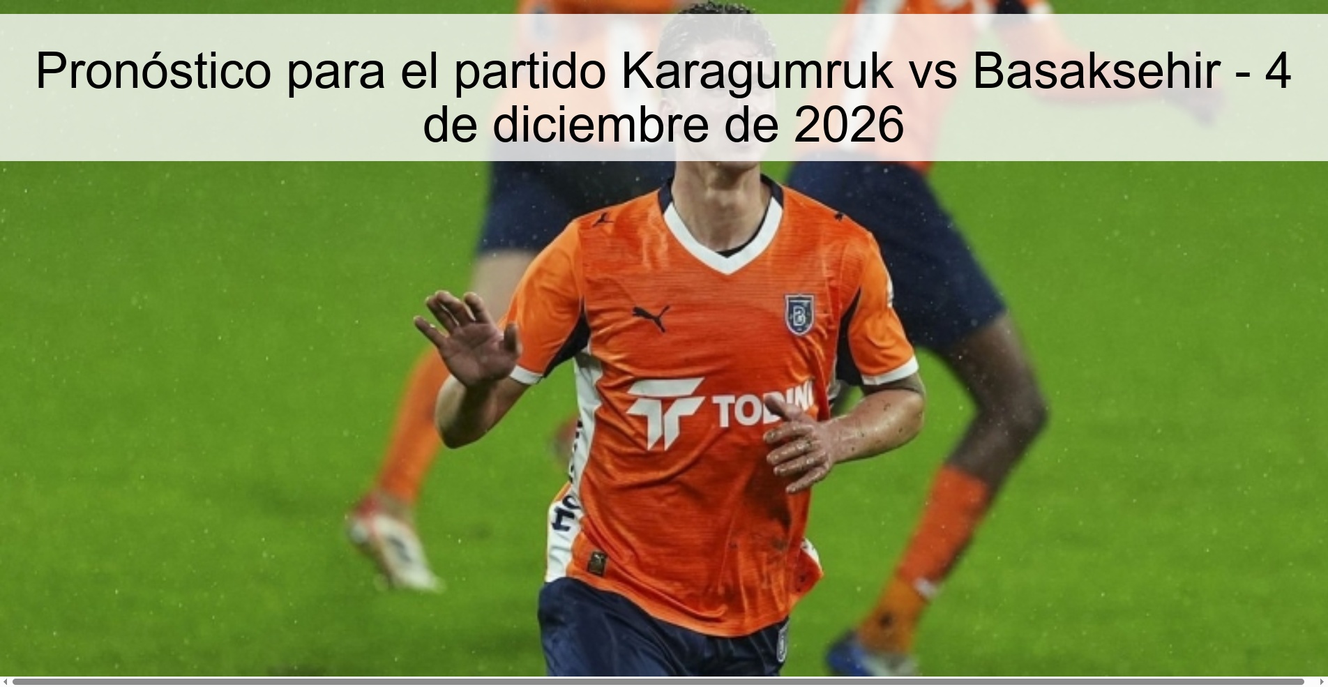 Prediction for the match Karagumruk vs Basaksehir - December 4, 2026