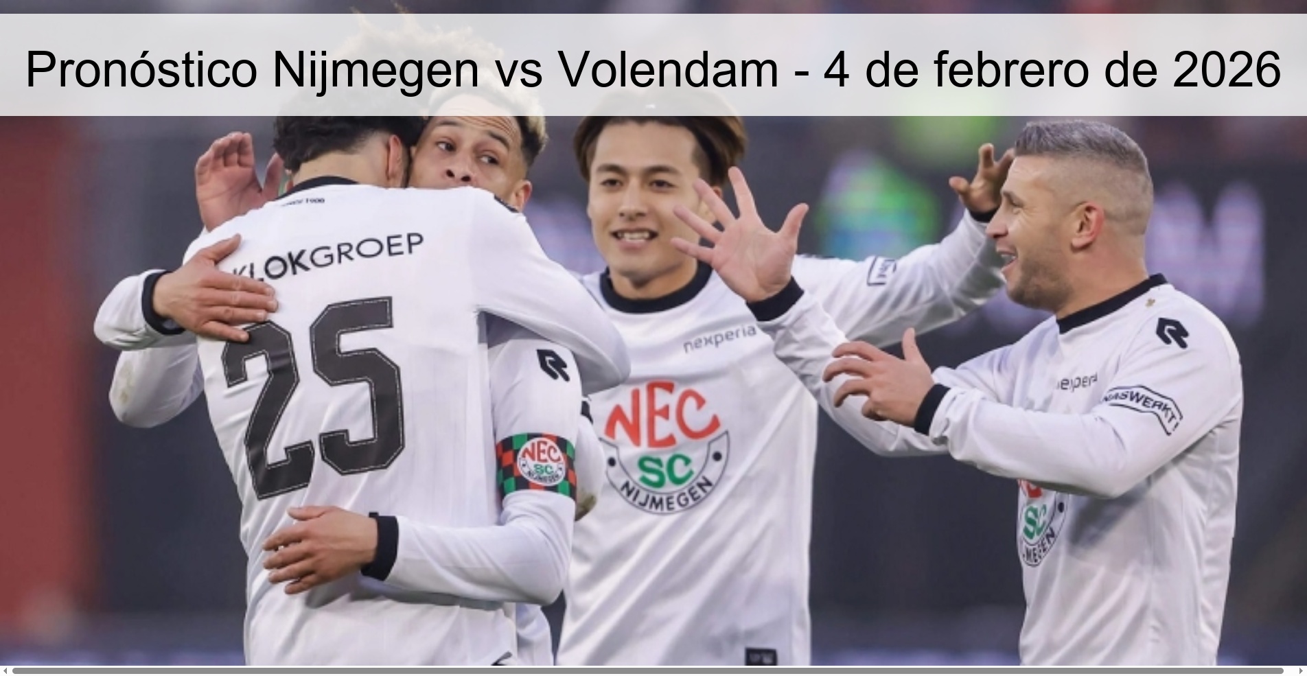 Nijmegen vs Volendam Prediction – February 4, 2026
