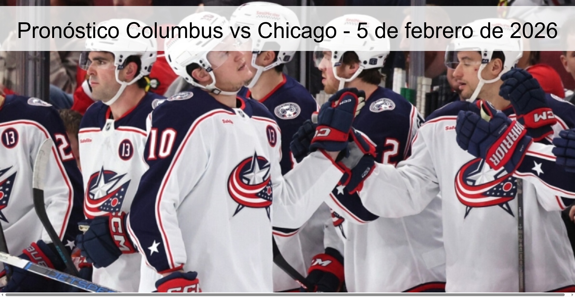 Pronóstico Columbus vs Chicago - 5 de febrero de 2026