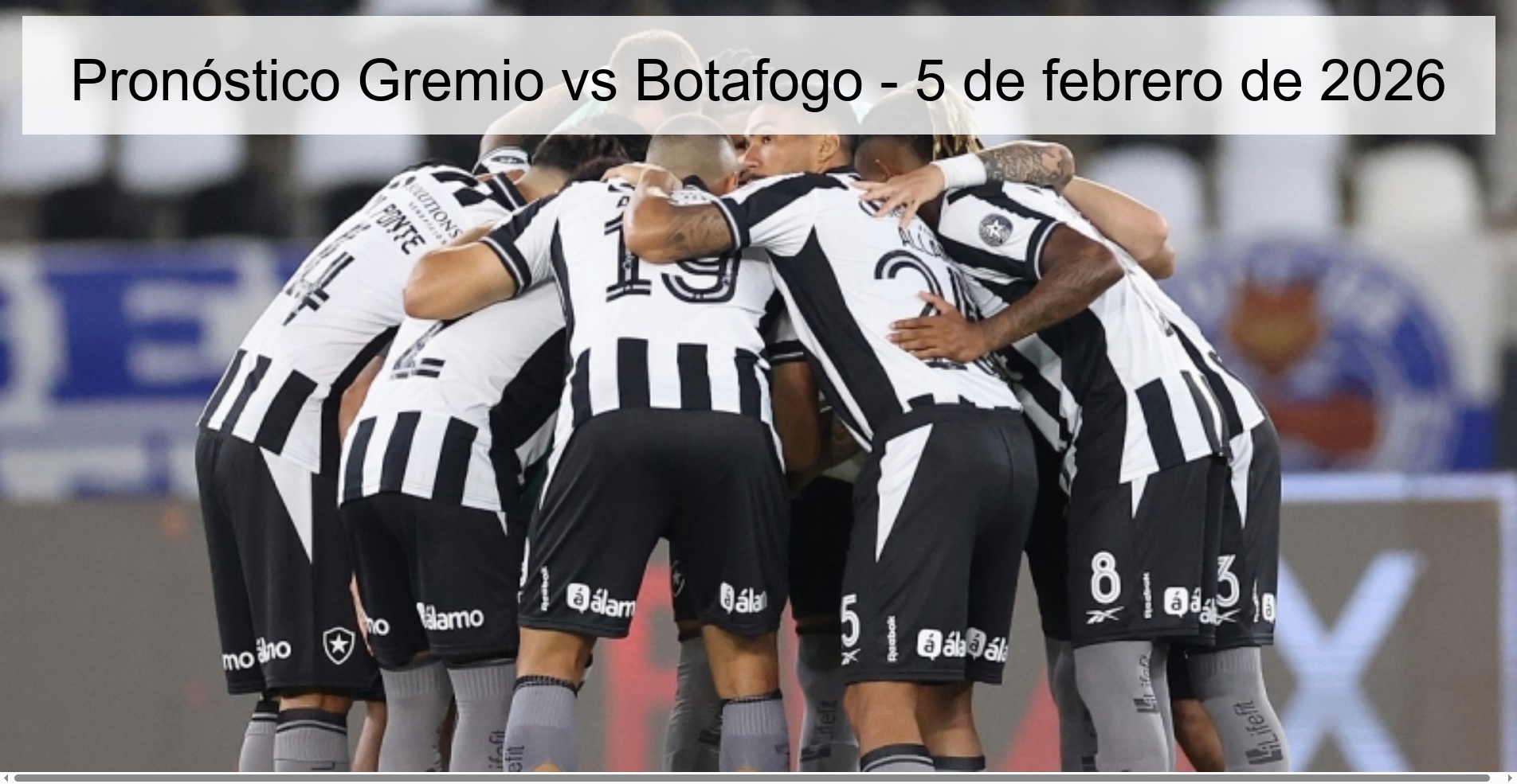 Pronóstico Gremio vs Botafogo - 5 de febrero de 2026