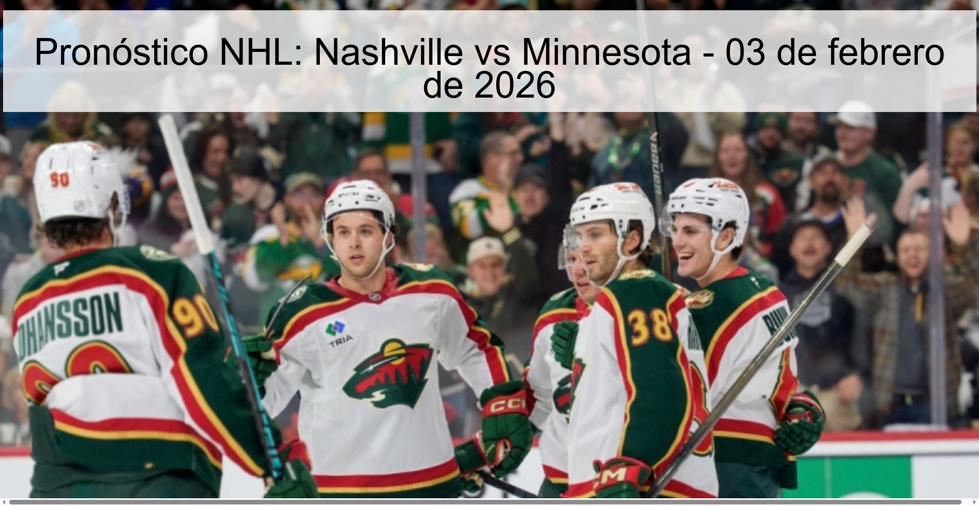 NHL Prediction: Nashville vs Minnesota - February 3, 2026 NHL Prediction: Nashville vs Minnesota - February 3, 2026
