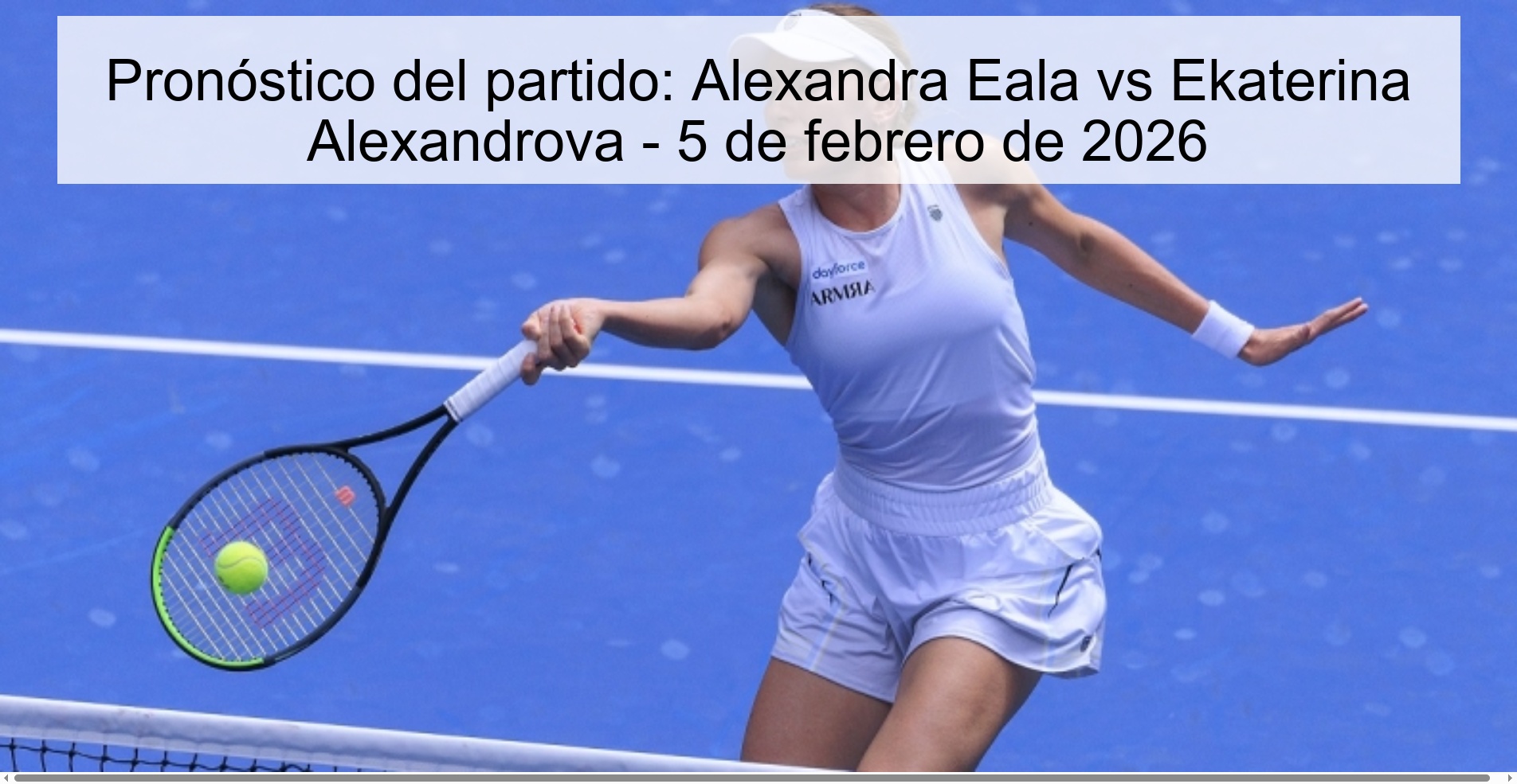 Match Prediction: Alexandra Eala vs Ekaterina Alexandrova – February 5, 2026