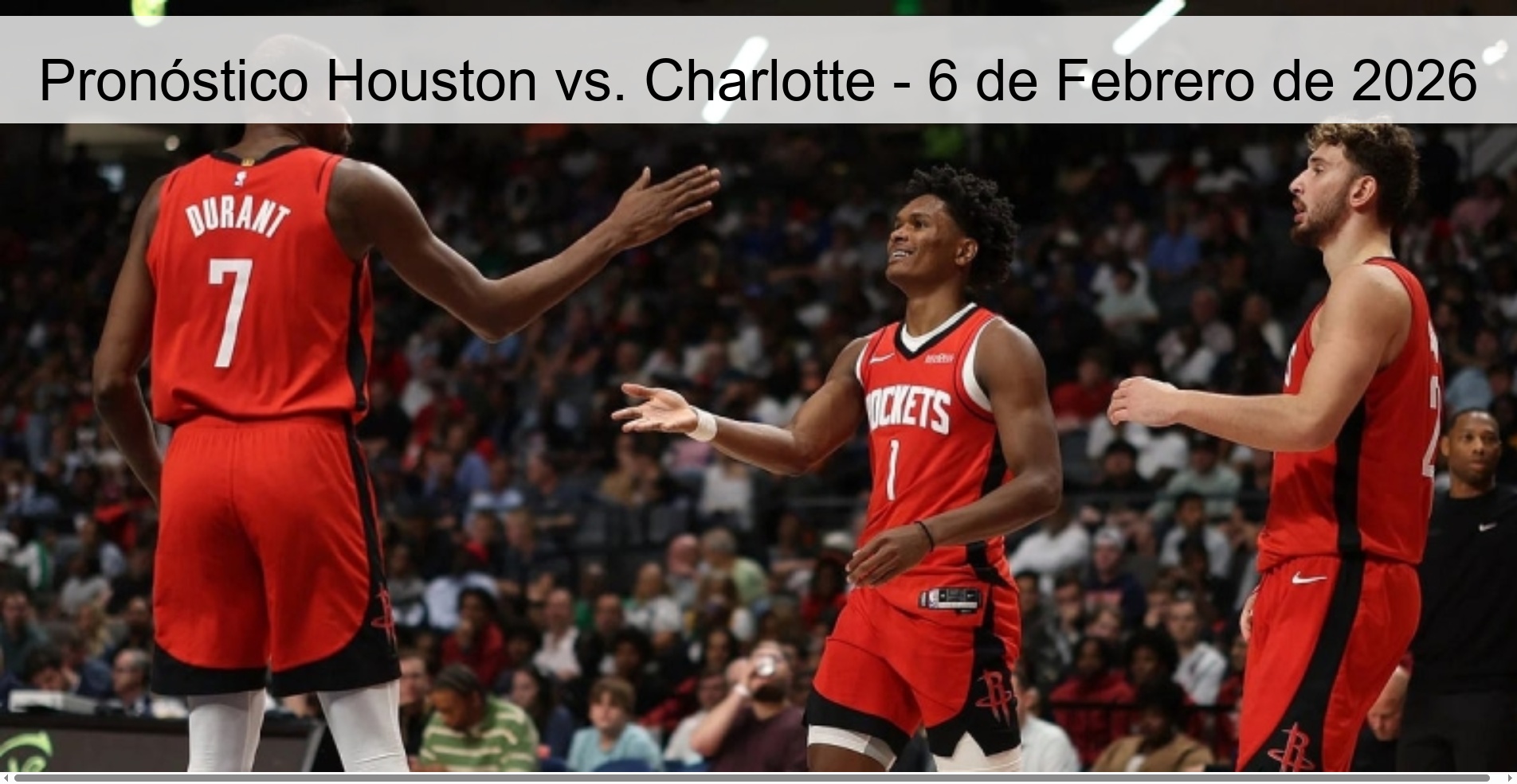 Houston vs. Prediction Charlotte - February 6, 2026