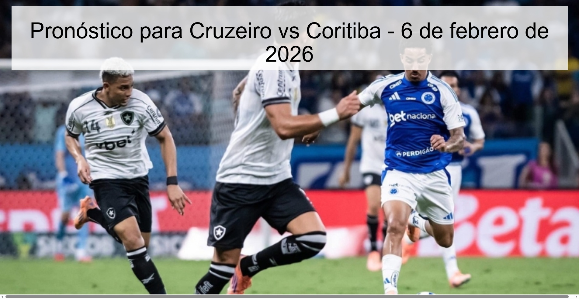 Pronóstico para Cruzeiro vs Coritiba - 6 de febrero de 2026
