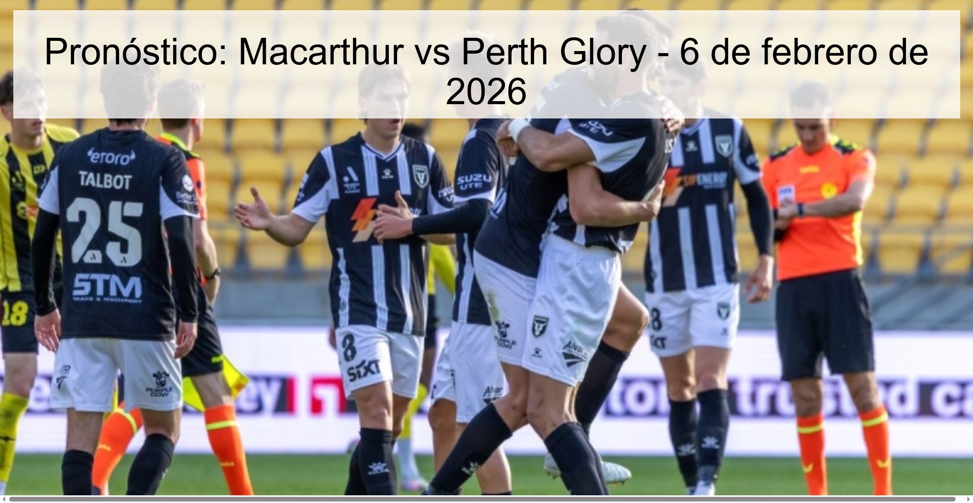 Pronóstico: Macarthur vs Perth Glory - 6 de febrero de 2026