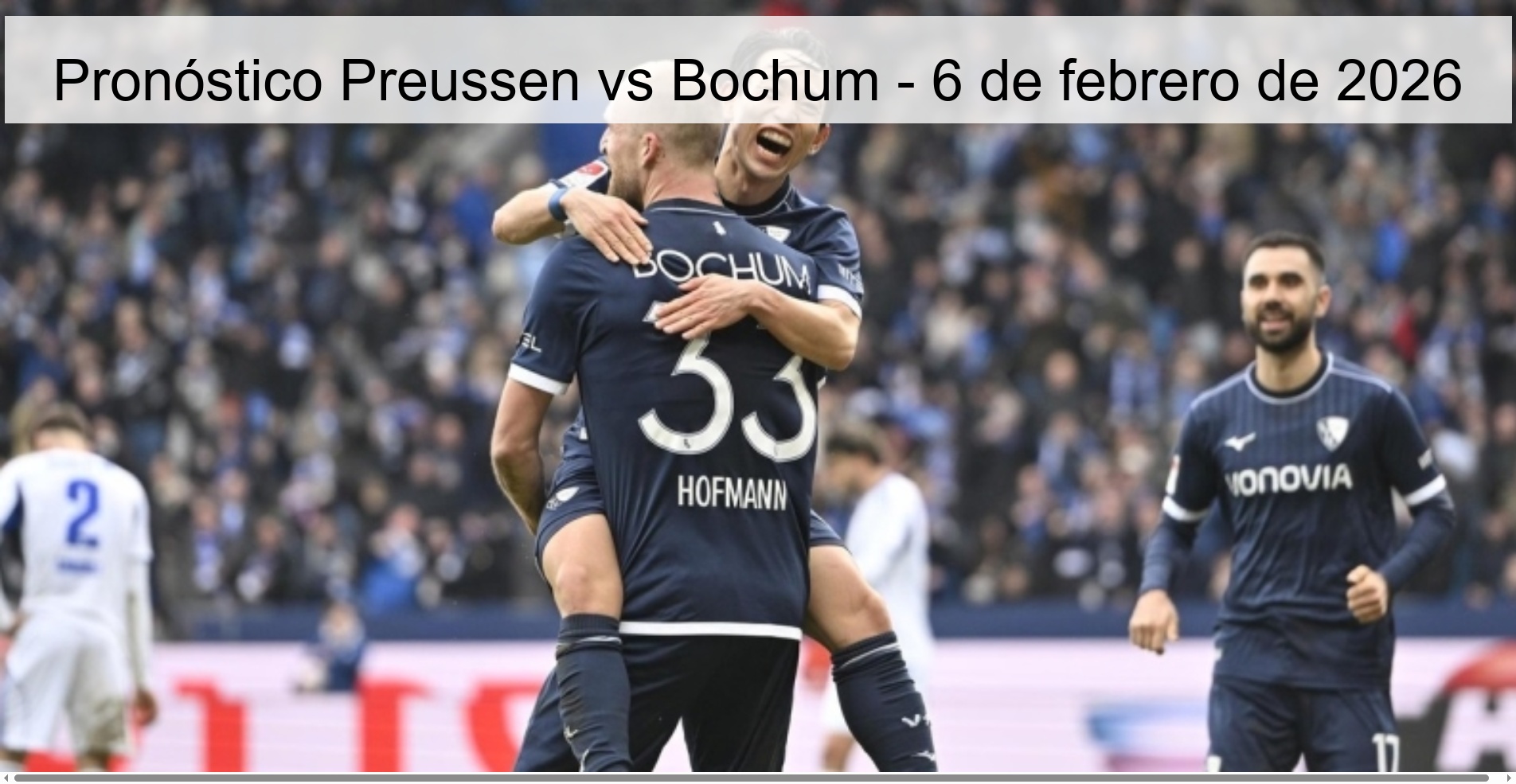 Preussen vs Bochum Prediction – February 6, 2026