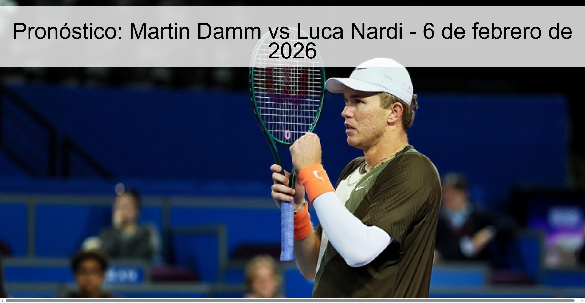 Pronóstico: Martin Damm vs Luca Nardi - 6 de febrero de 2026