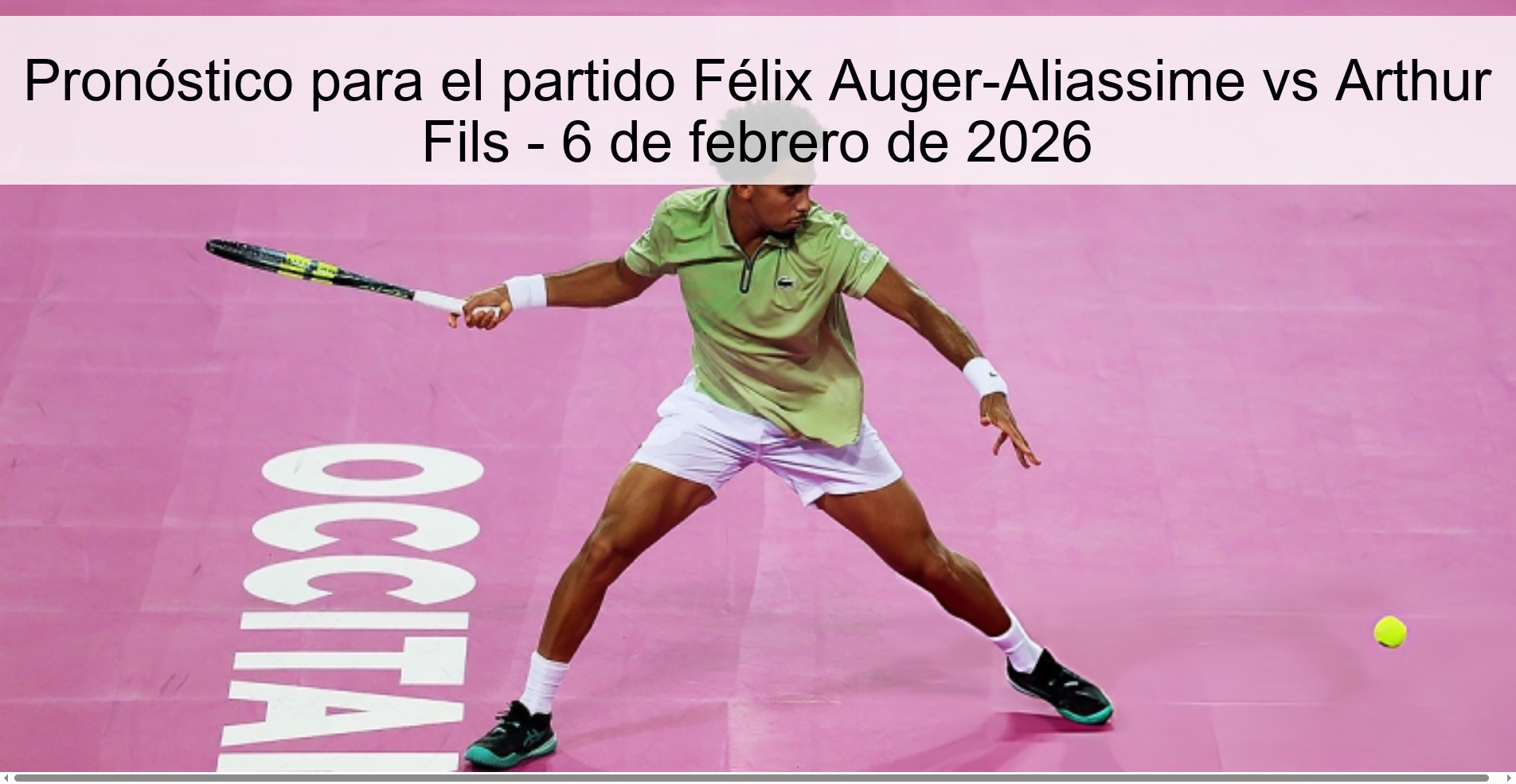 Prediction for the match Félix Auger-Aliassime vs Arthur Fils - February 6, 2026