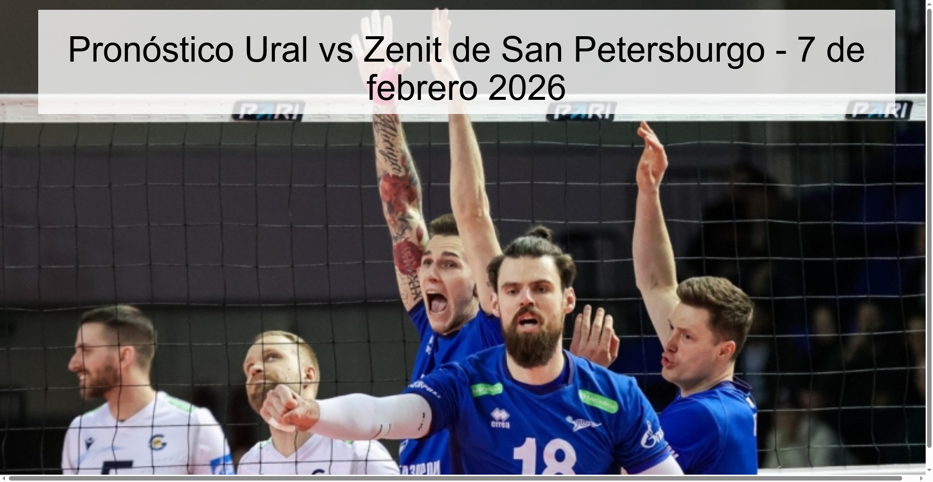 Pronóstico Ural vs Zenit de San Petersburgo - 7 de febrero 2026