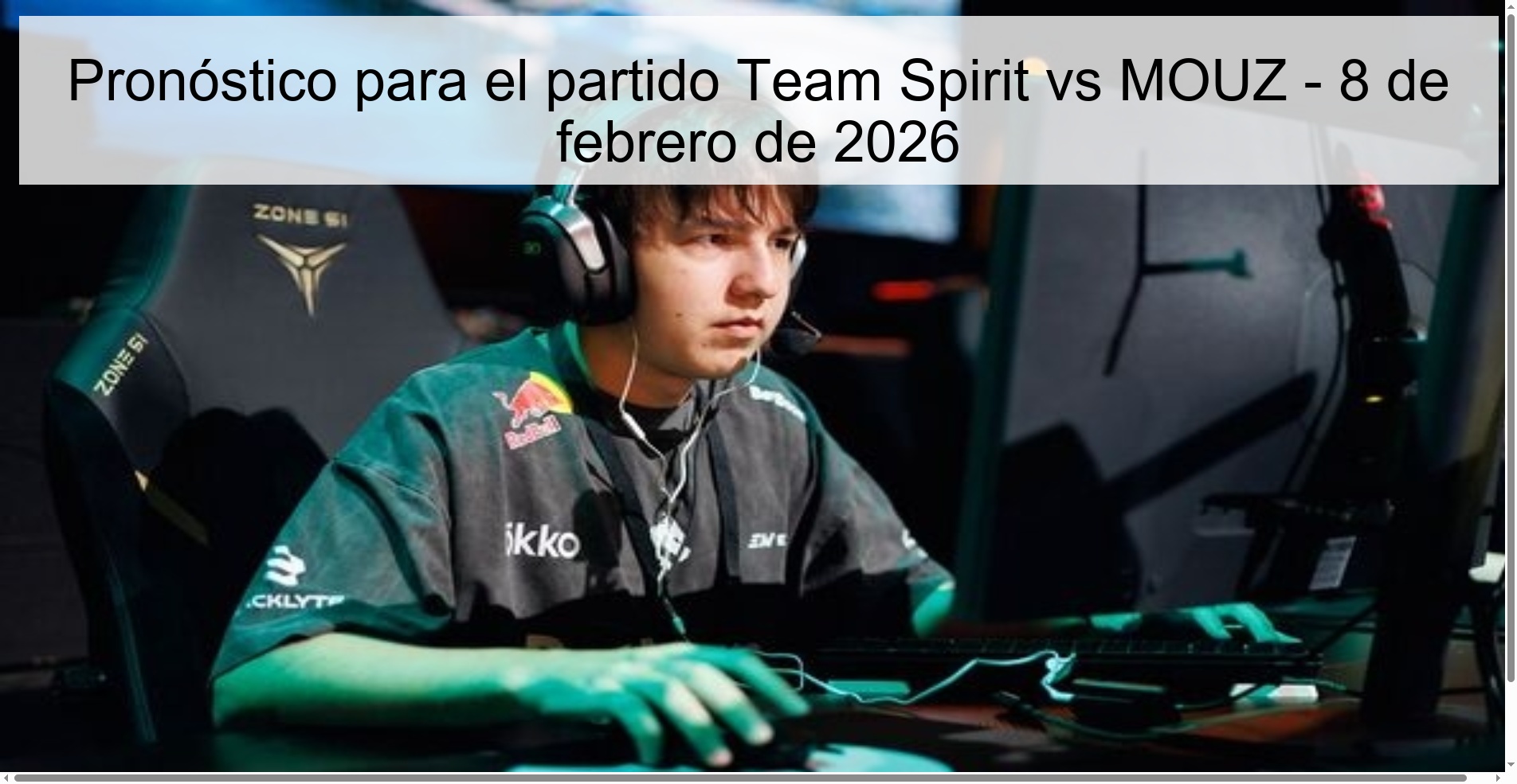 Prediction for the match Team Spirit vs MOUZ - February 8, 2026
