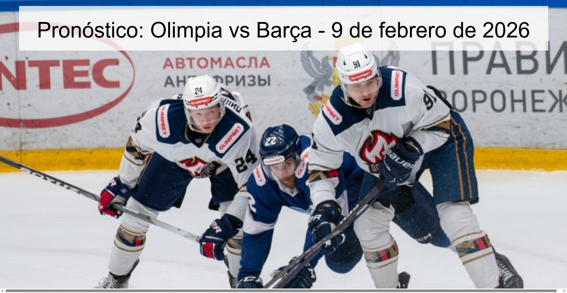 Prediction: Olimpia vs Barça - February 9, 2026