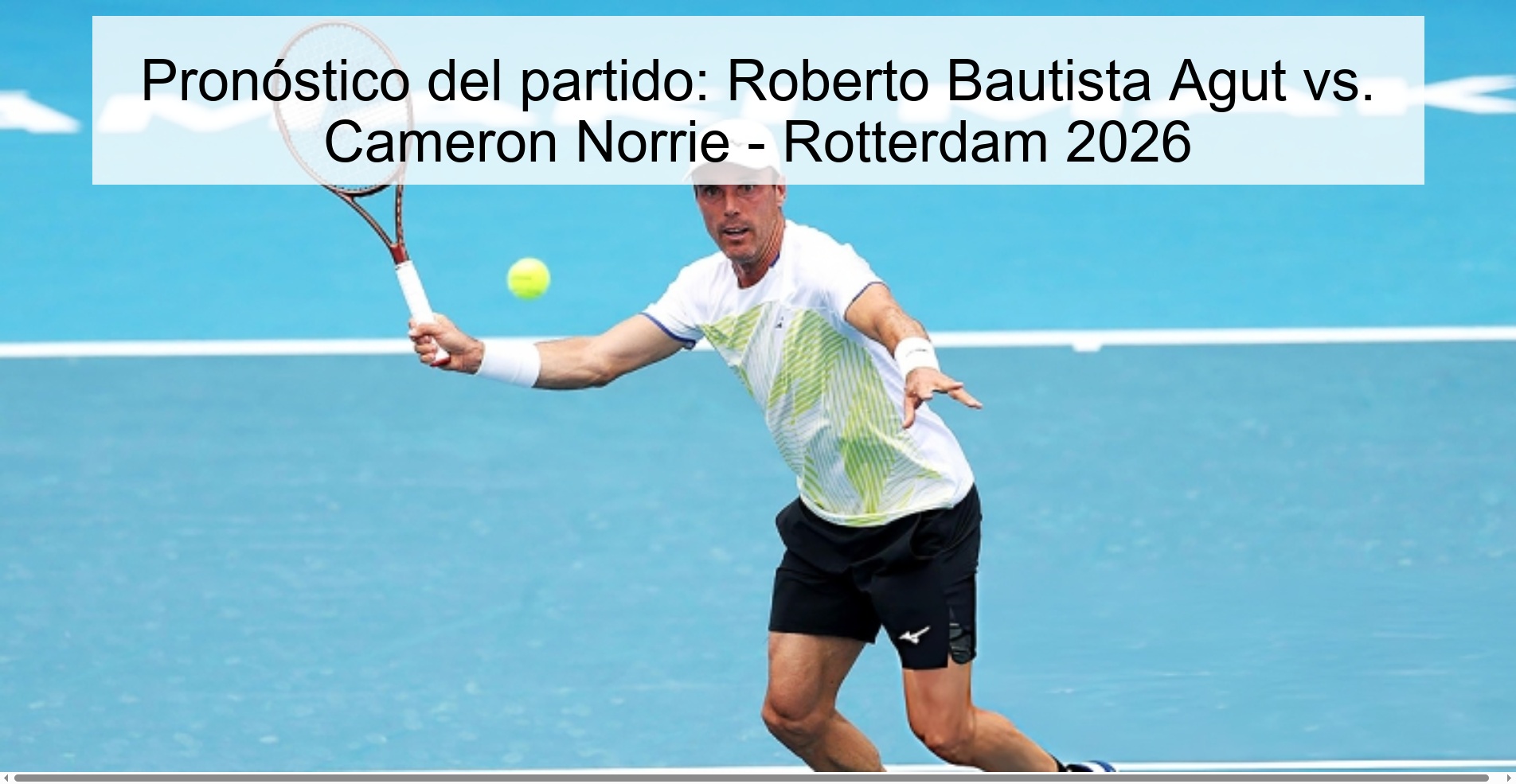 Match prediction: Roberto Bautista Agut vs. Cameron Norrie - Rotterdam 2026