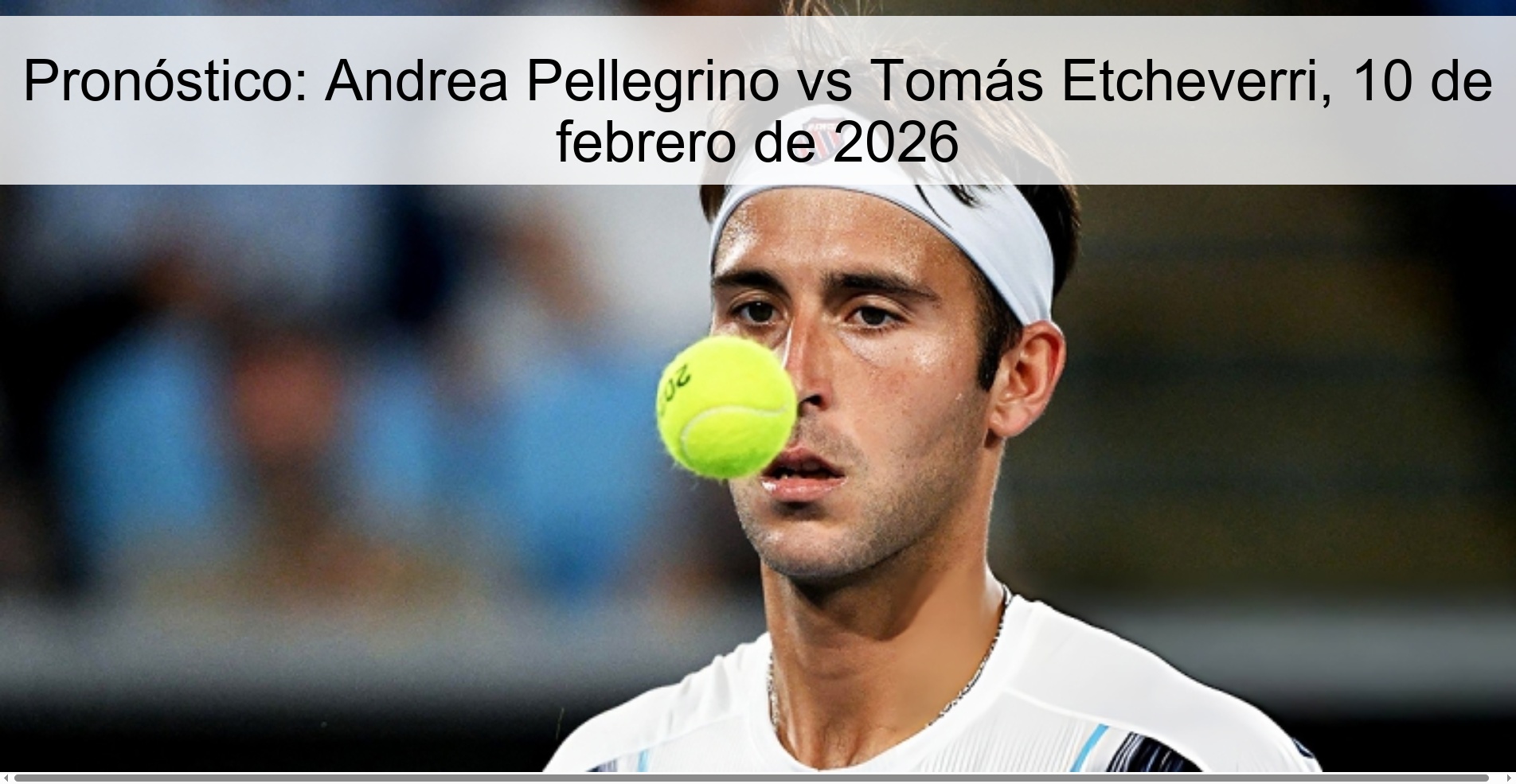 Pronóstico: Andrea Pellegrino vs Tomás Etcheverri, 10 de febrero de 2026