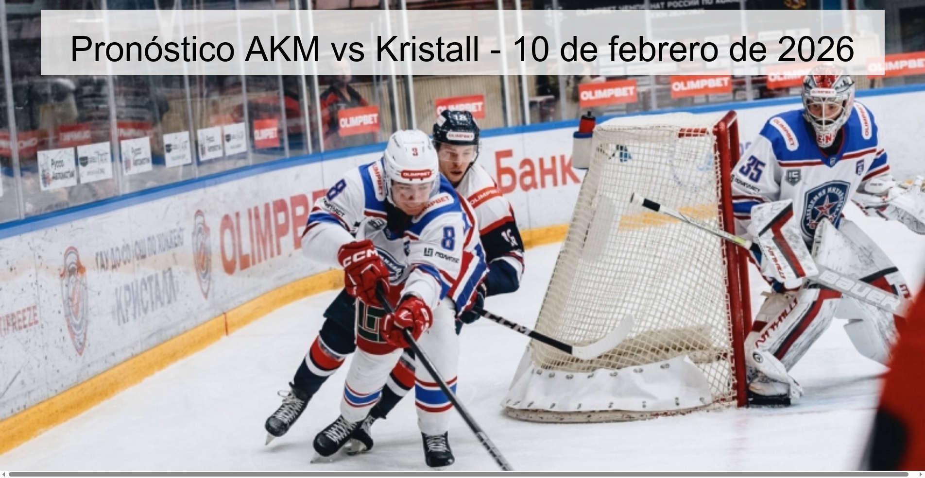 Pronóstico AKM vs Kristall - 10 de febrero de 2026