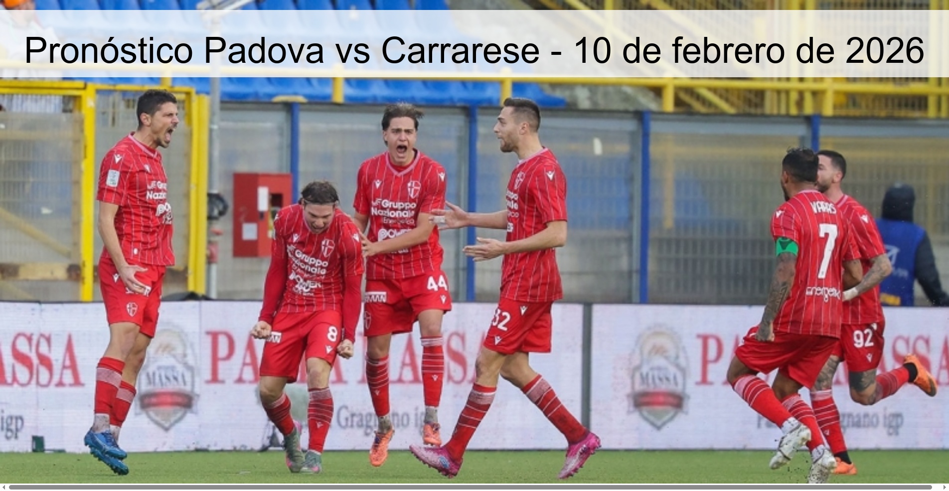 Pronóstico Padova vs Carrarese - 10 de febrero de 2026