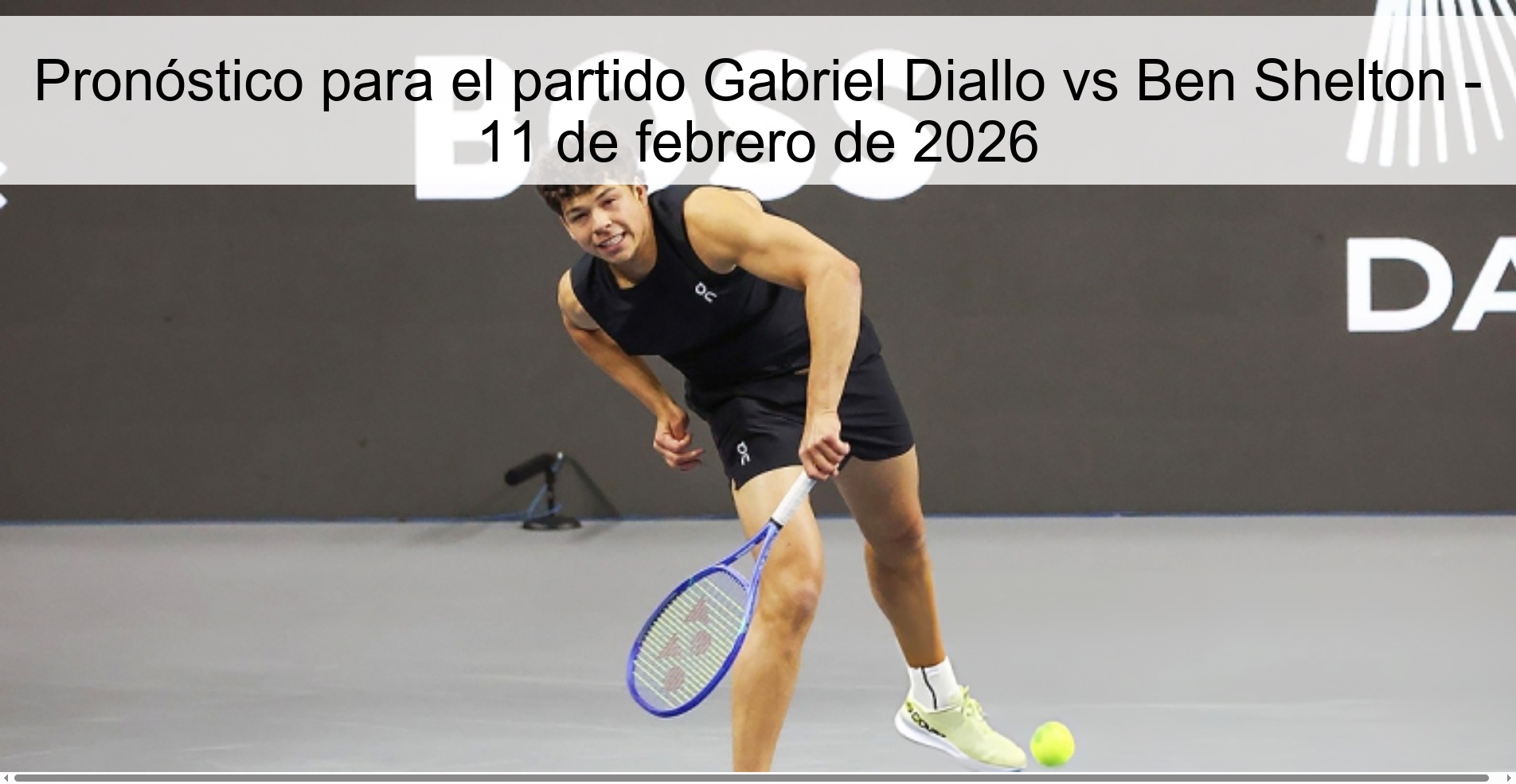 Prediction for the match Gabriel Diallo vs Ben Shelton - February 11, 2026