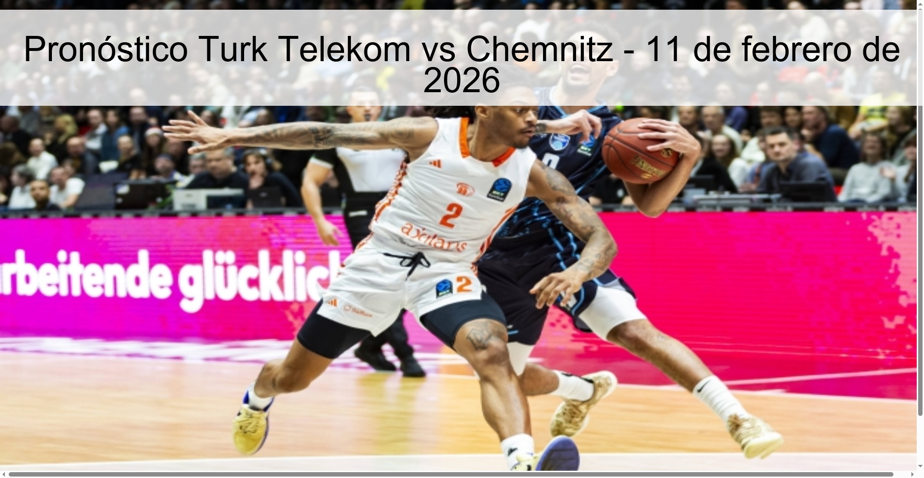 Pronóstico Turk Telekom vs Chemnitz - 11 de febrero de 2026