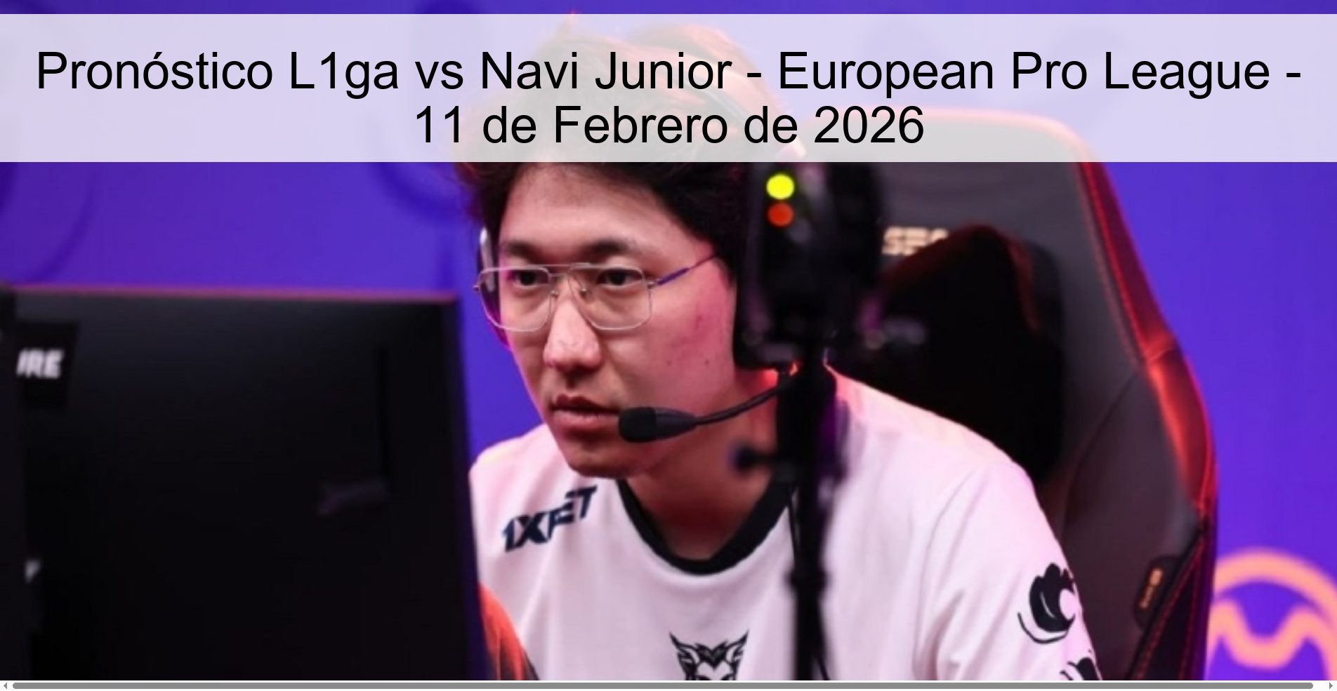 Pronóstico L1ga vs Navi Junior - European Pro League - 11 de Febrero de 2026