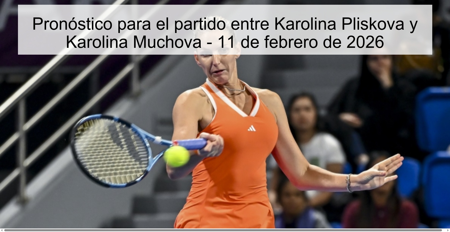 Prediction for the match between Karolina Pliskova and Karolina Muchova - February 11, 2026