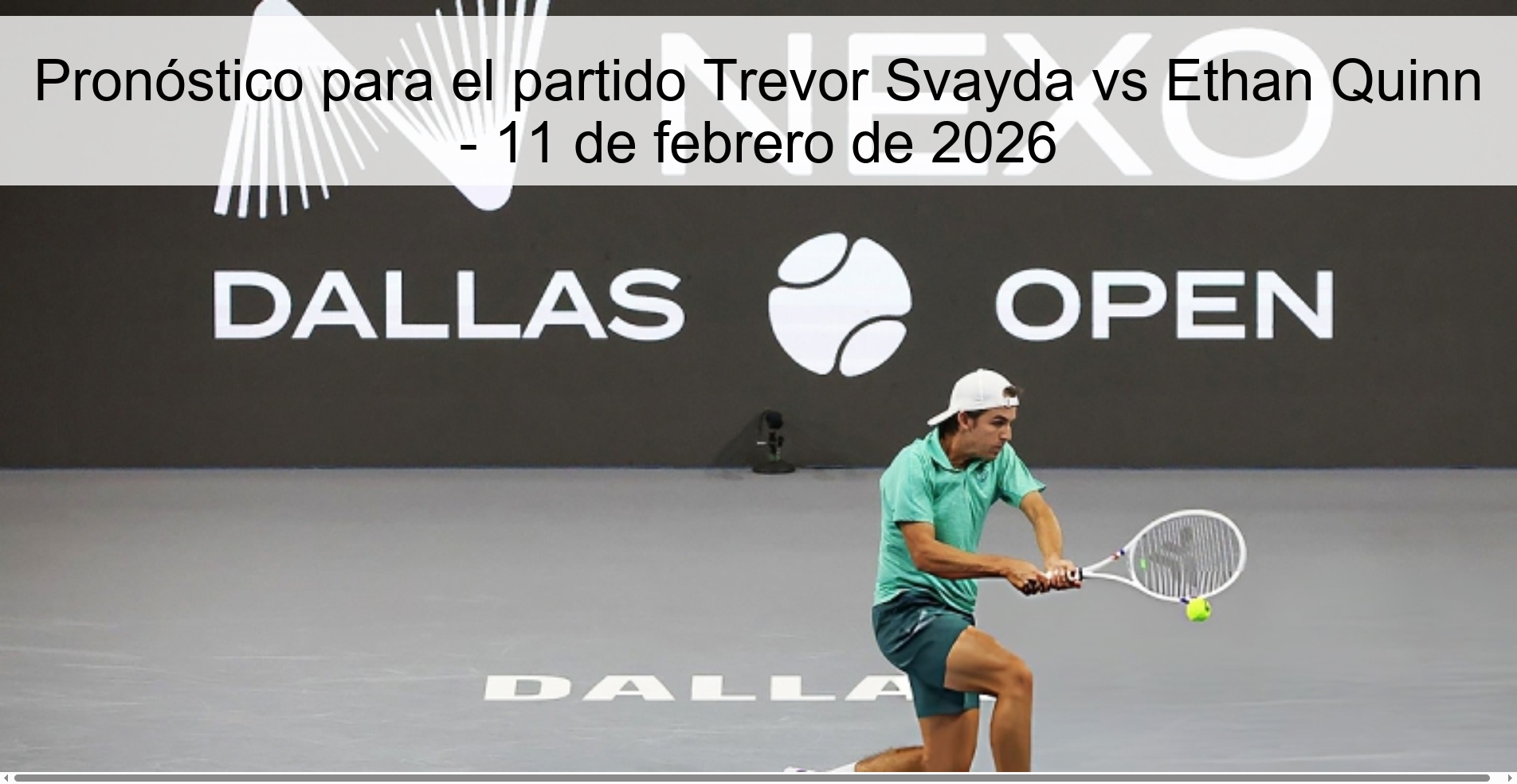 Prediction for the match Trevor Svayda vs Ethan Quinn - February 11, 2026