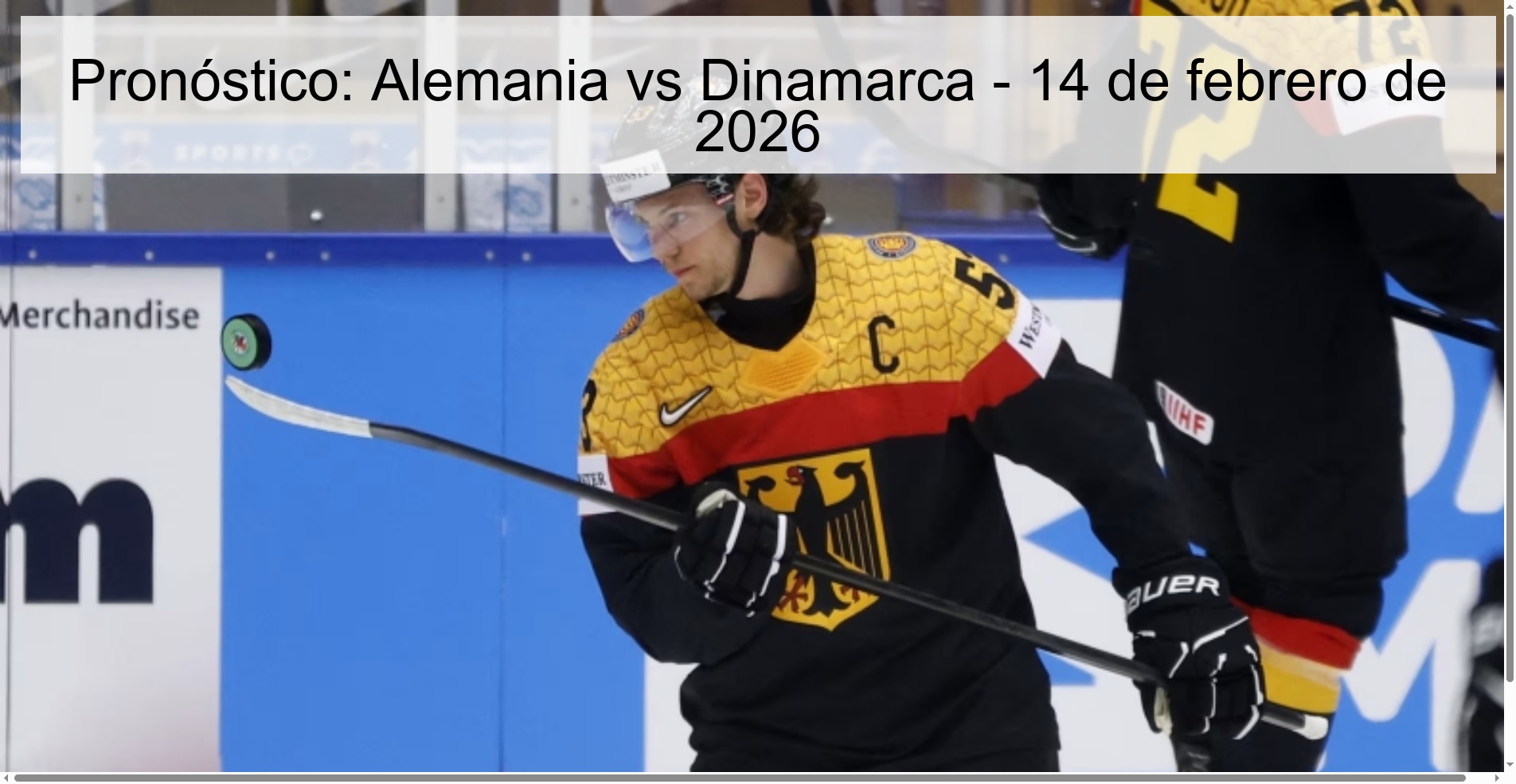 Prediction: Germany vs Denmark - February 14, 2026 Prediction: Germany vs Denmark - February 14, 2026