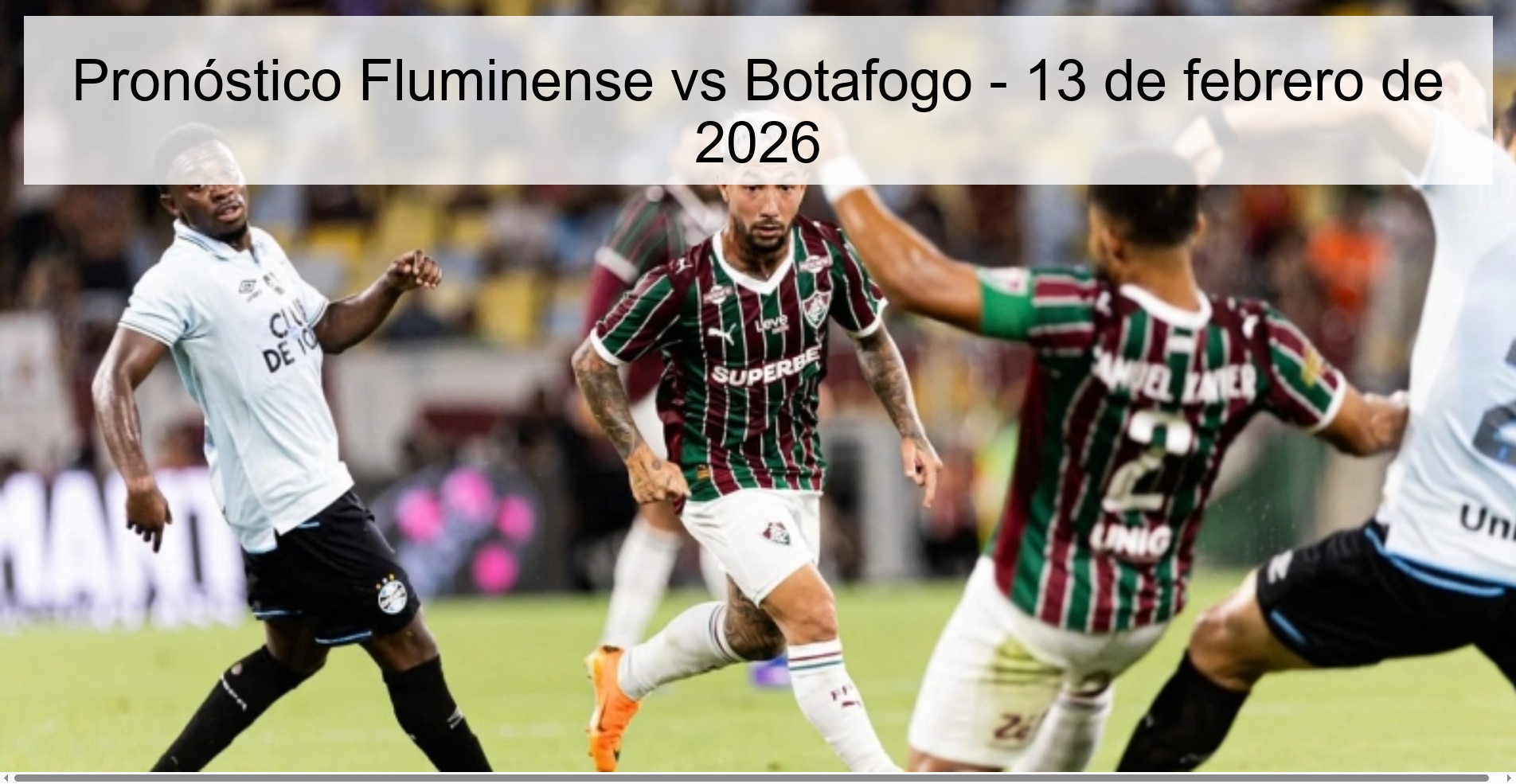 Fluminense vs Botafogo Prediction – February 13, 2026