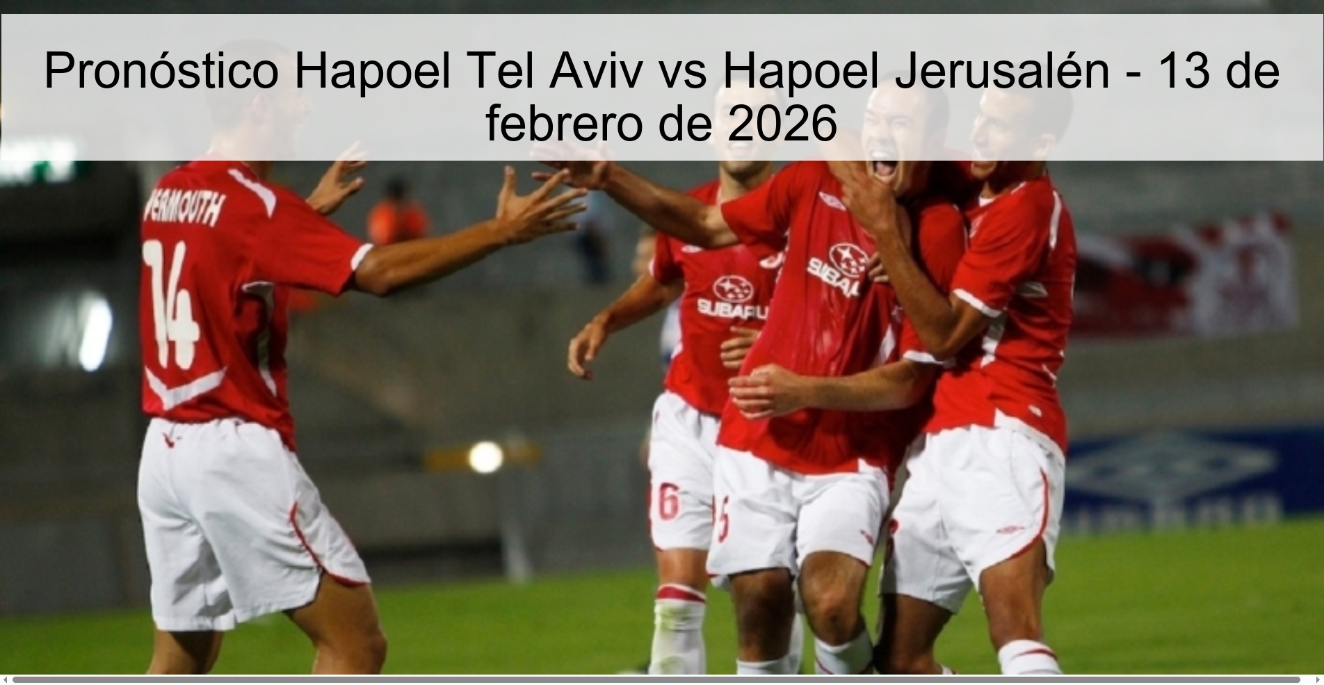 Hapoel Tel Aviv vs Hapoel Jerusalem Prediction – February 13, 2026