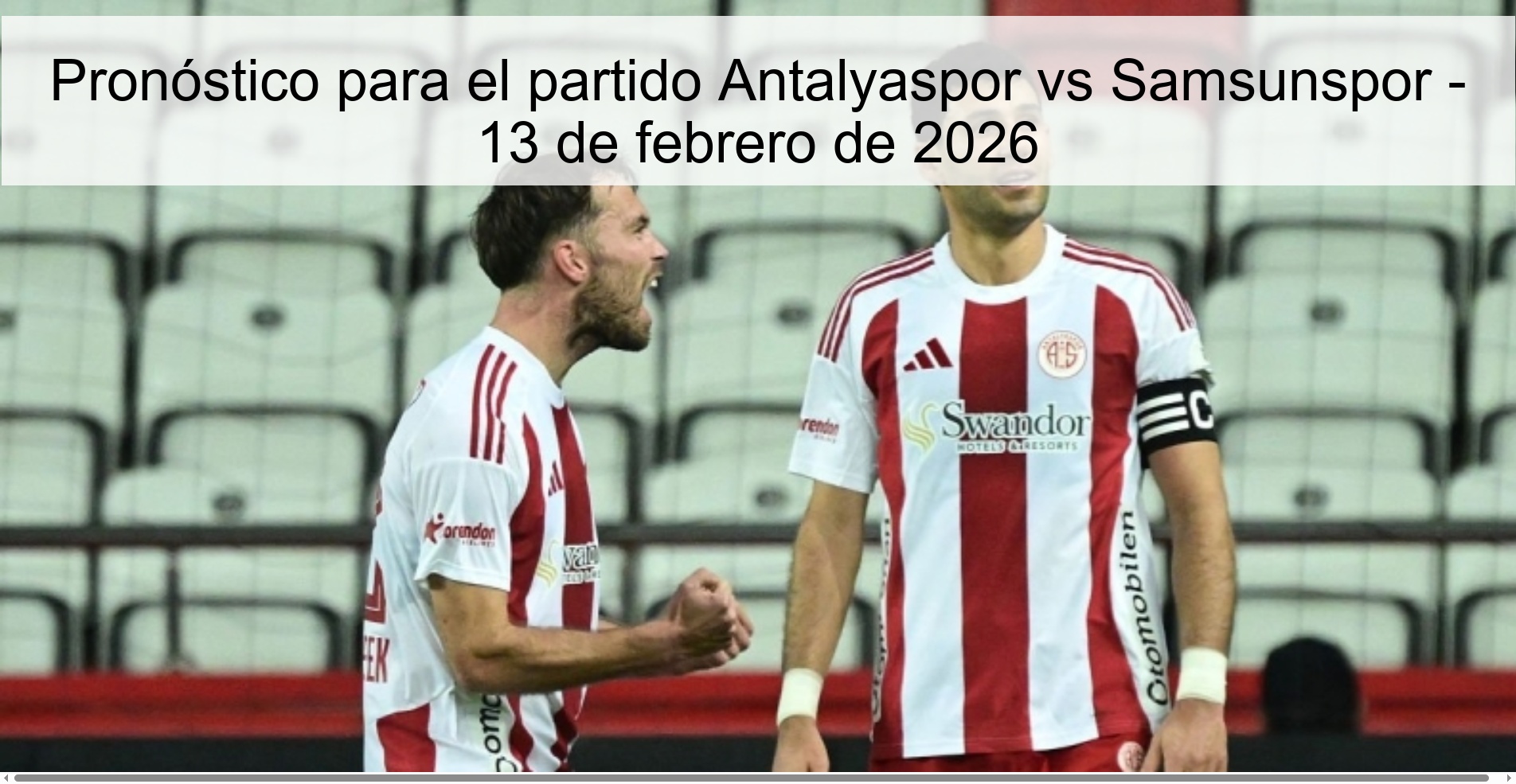 Prediction for the match Antalyaspor vs Samsunspor - February 13, 2026