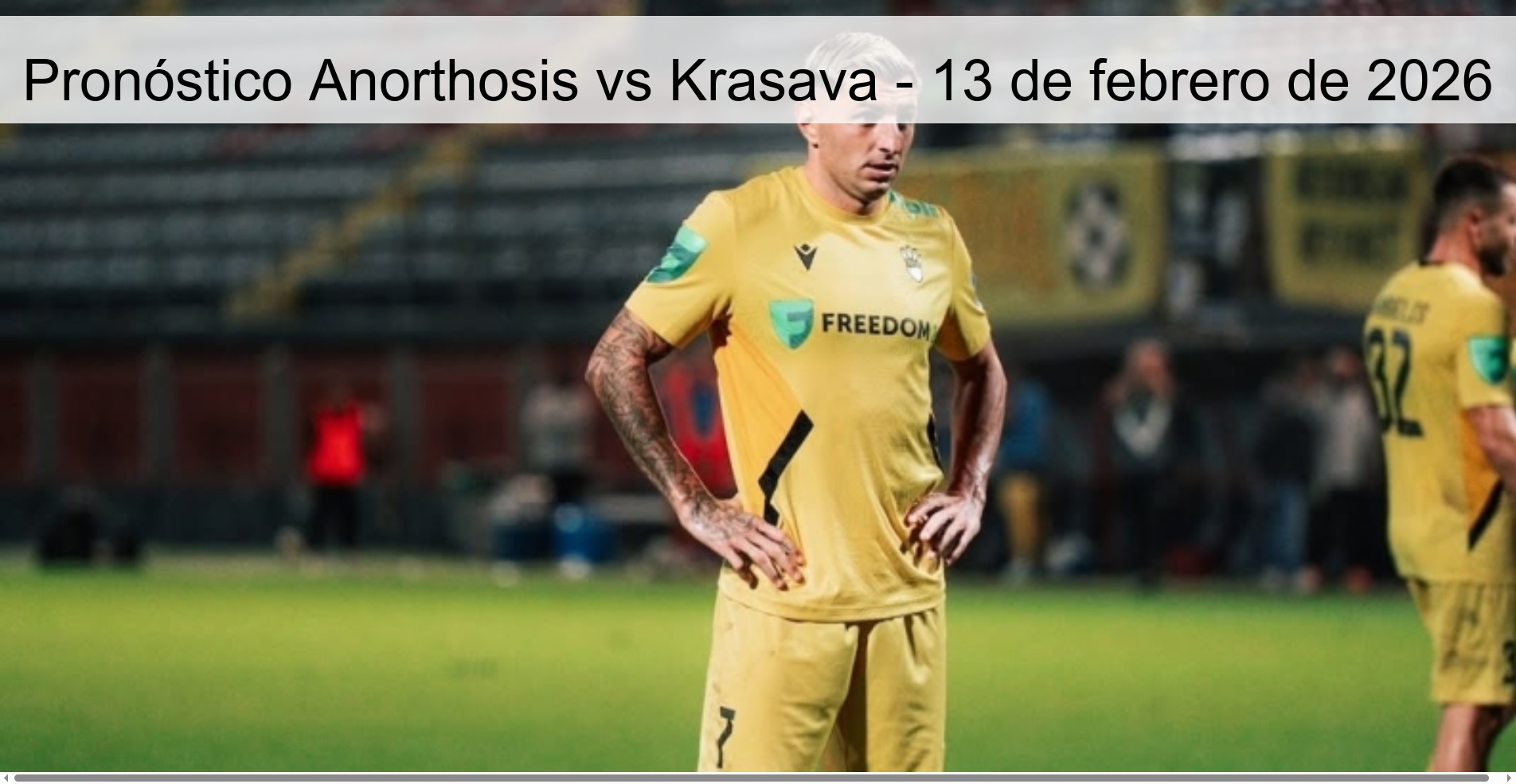 Anorthosis vs Krasava Prediction – February 13, 2026