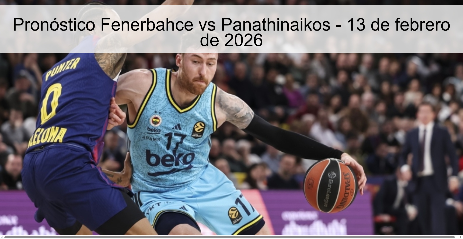 Pronóstico Fenerbahce vs Panathinaikos - 13 de febrero de 2026