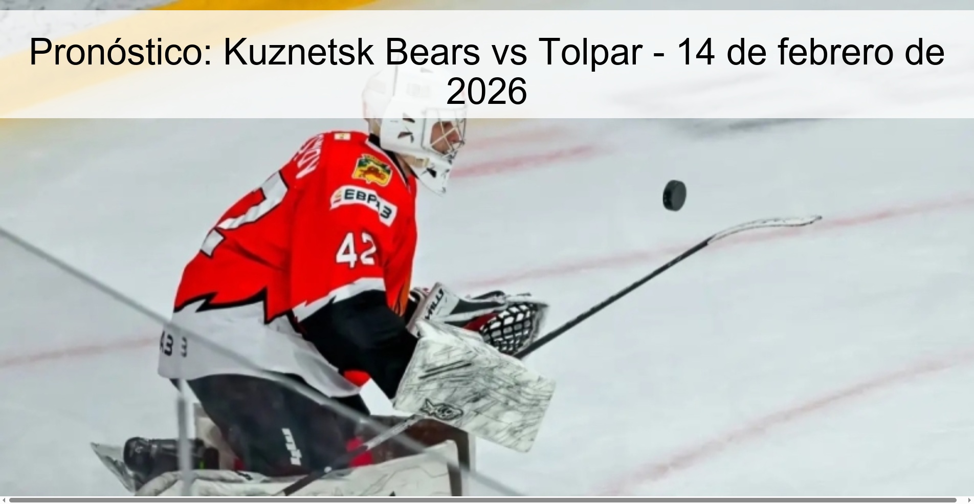 Prediction: Kuznetsk Bears vs Tolpar – February 14, 2026