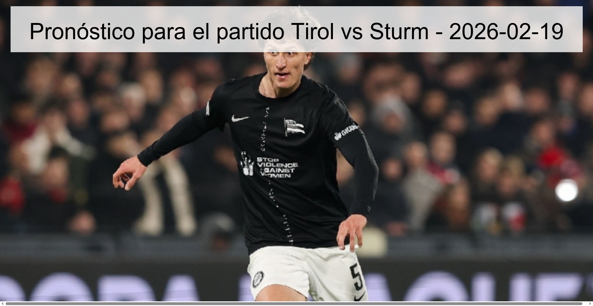 Prediction for the match Tirol vs Sturm - 2026-02-19