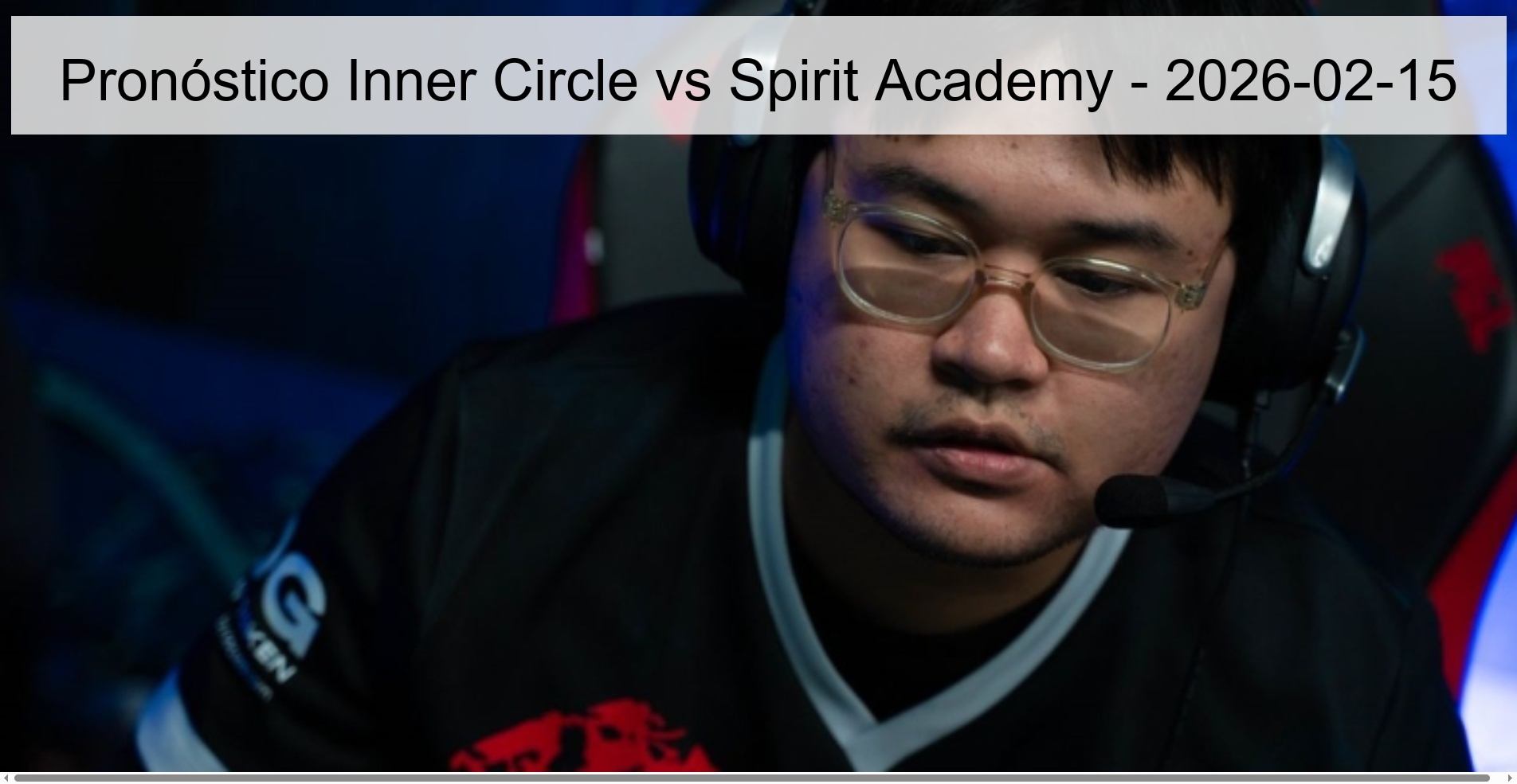 Pronóstico Inner Circle vs Spirit Academy - 2026-02-15