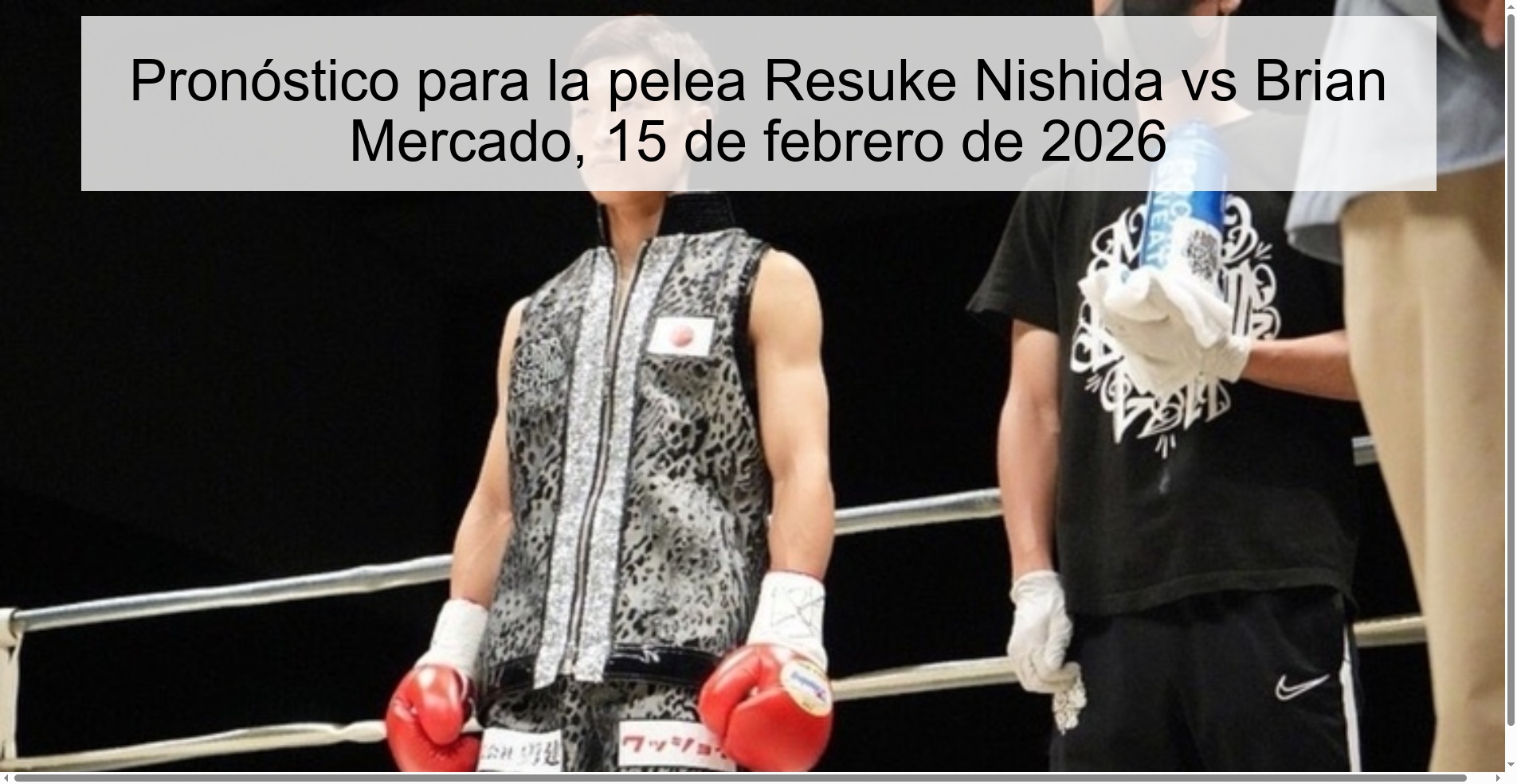 Prediction for the fight Resuke Nishida vs Brian Mercado, February 15, 2026
