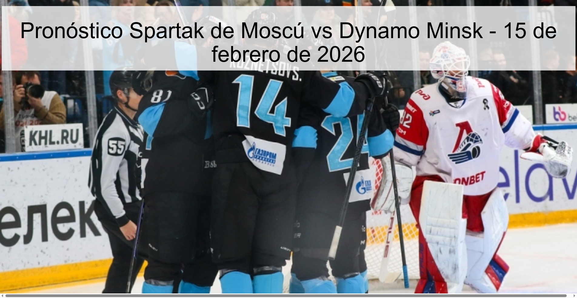 Spartak Moscow vs Dynamo Minsk Prediction – February 15, 2026