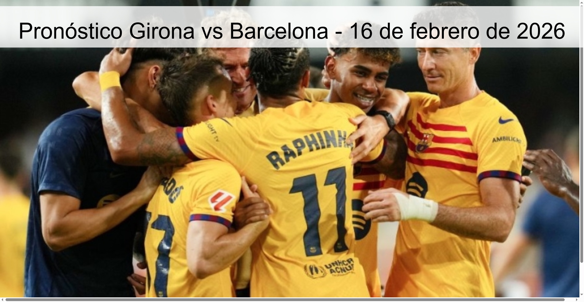 Girona vs Barcelona Prediction - February 16, 2026