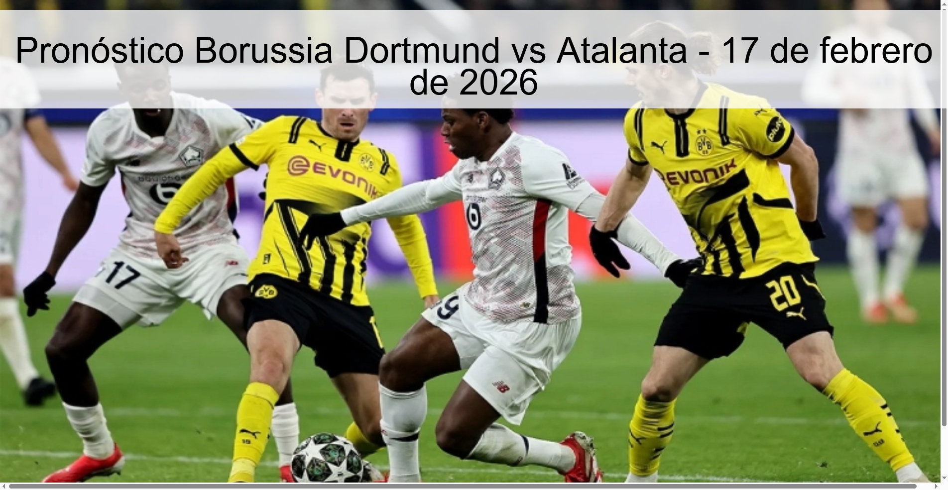 Borussia Dortmund vs Atalanta Prediction – February 17, 2026