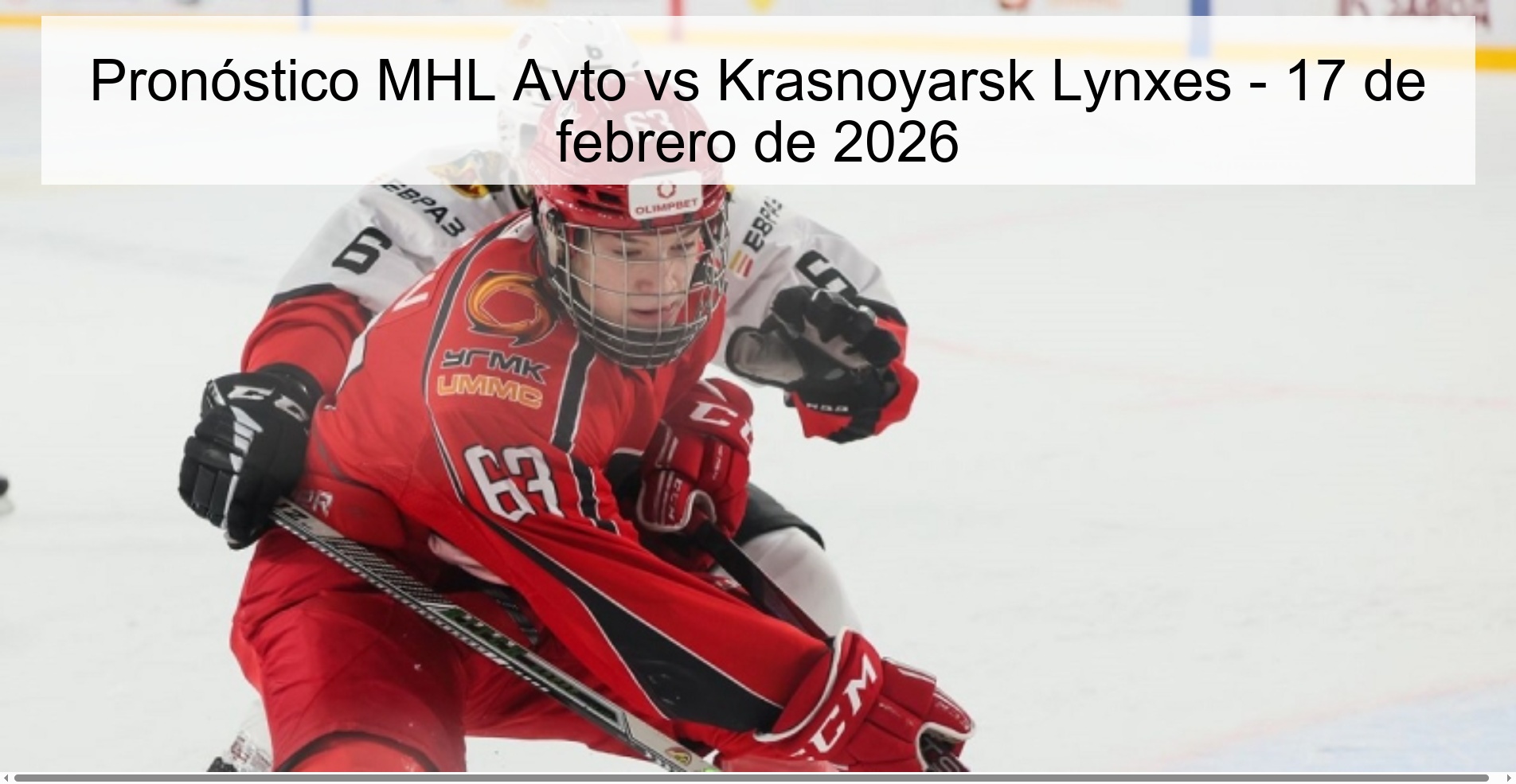 MHL Avto vs Krasnoyarsk Lynxes Prediction – February 17, 2026