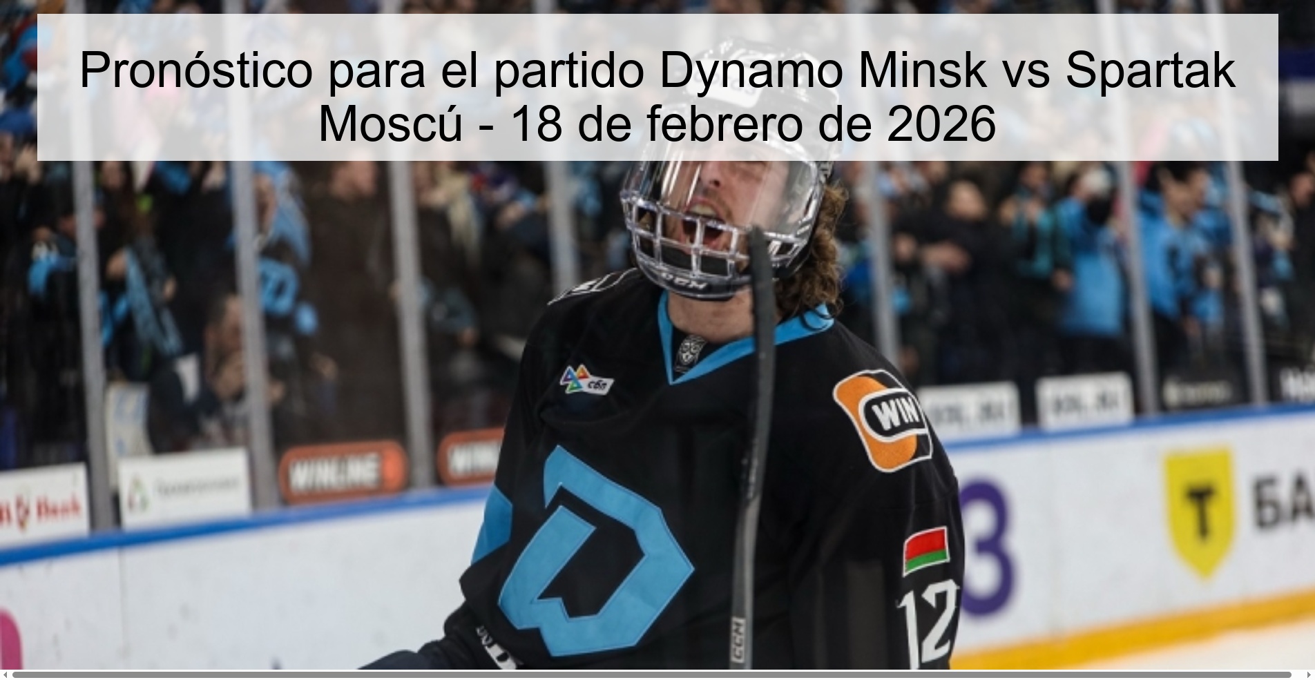 Prediction for the match Dynamo Minsk vs Spartak Moscow - February 18, 2026