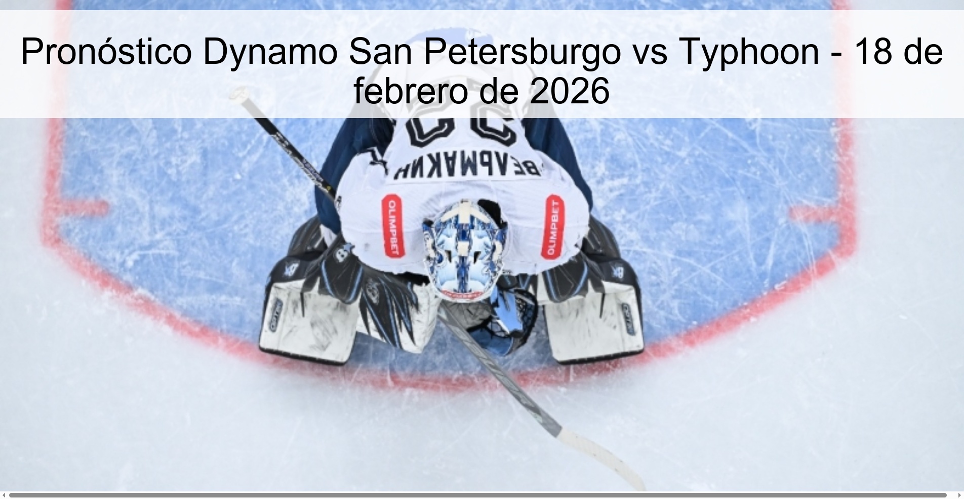 Dynamo Saint Petersburg vs Typhoon Prediction – February 18, 2026