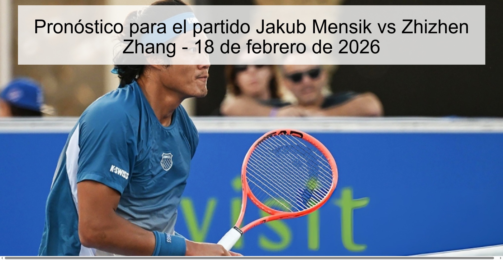 Prediction for the match Jakub Mensik vs Zhizhen Zhang - February 18, 2026