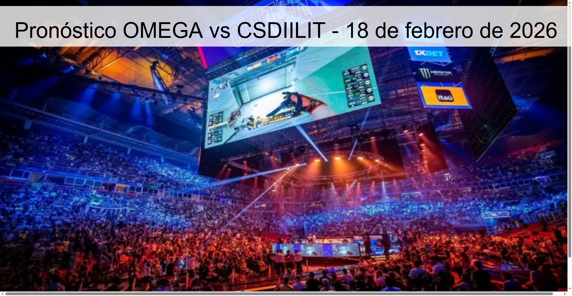 Pronóstico OMEGA vs CSDIILIT - 18 de febrero de 2026