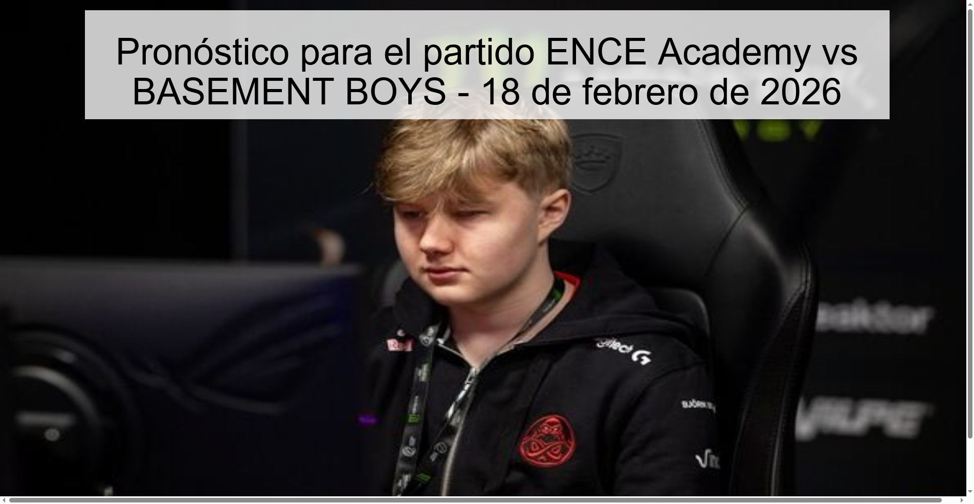 Prediction for the match ENCE Academy vs BASEMENT BOYS - February 18, 2026