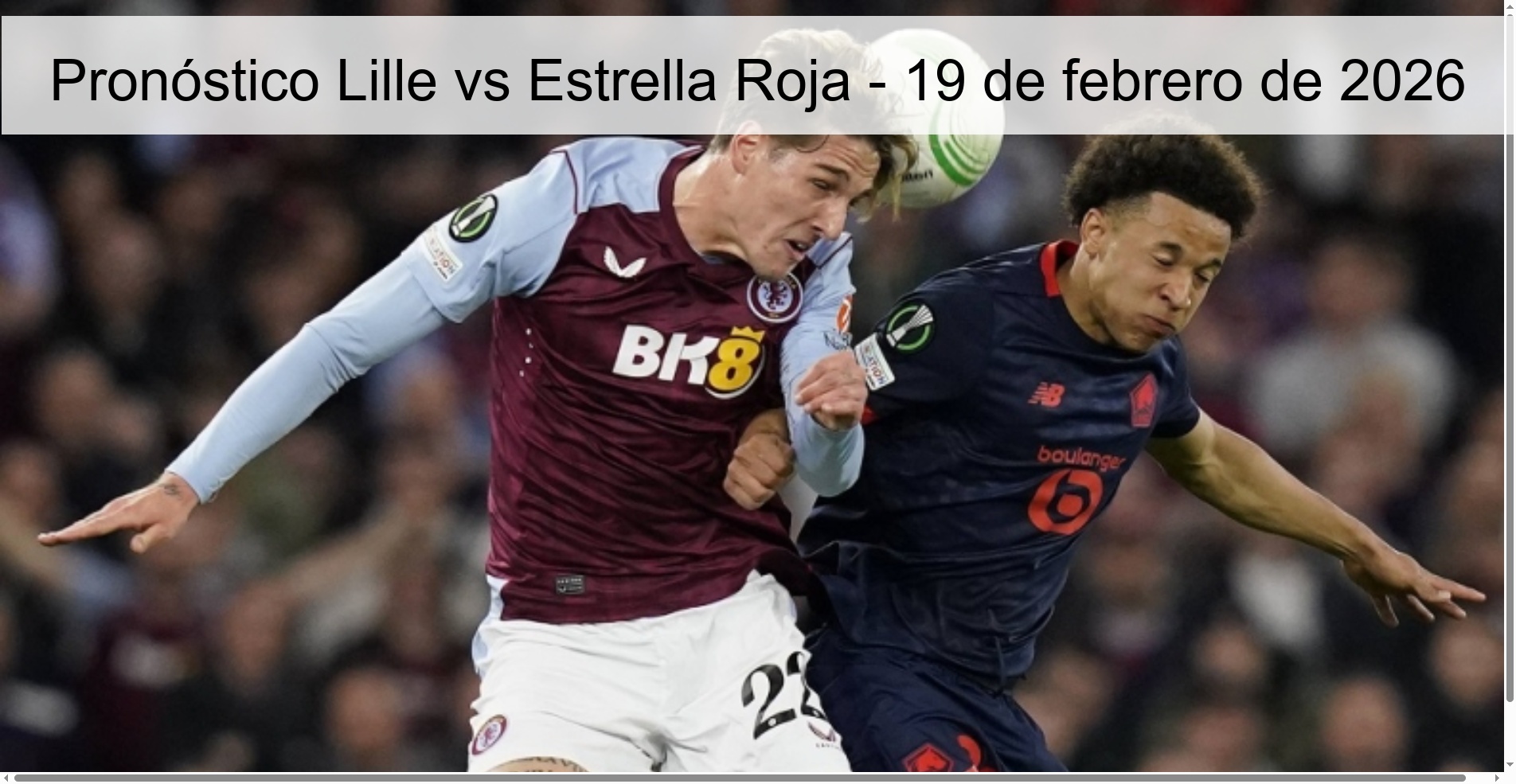 Lille vs Red Star Prediction - February 19, 2026