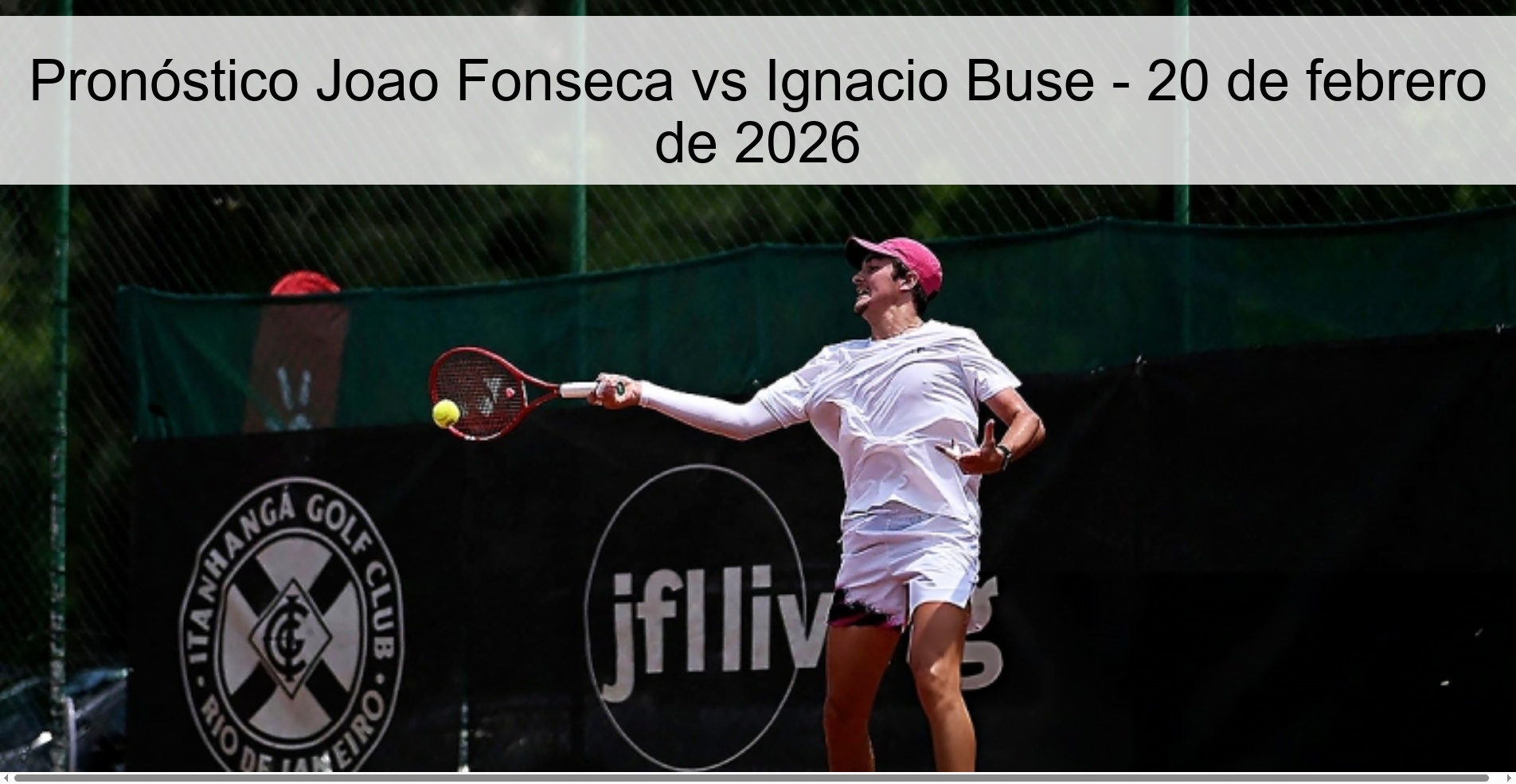 Joao Fonseca vs Ignacio Buse Prediction – February 20, 2026